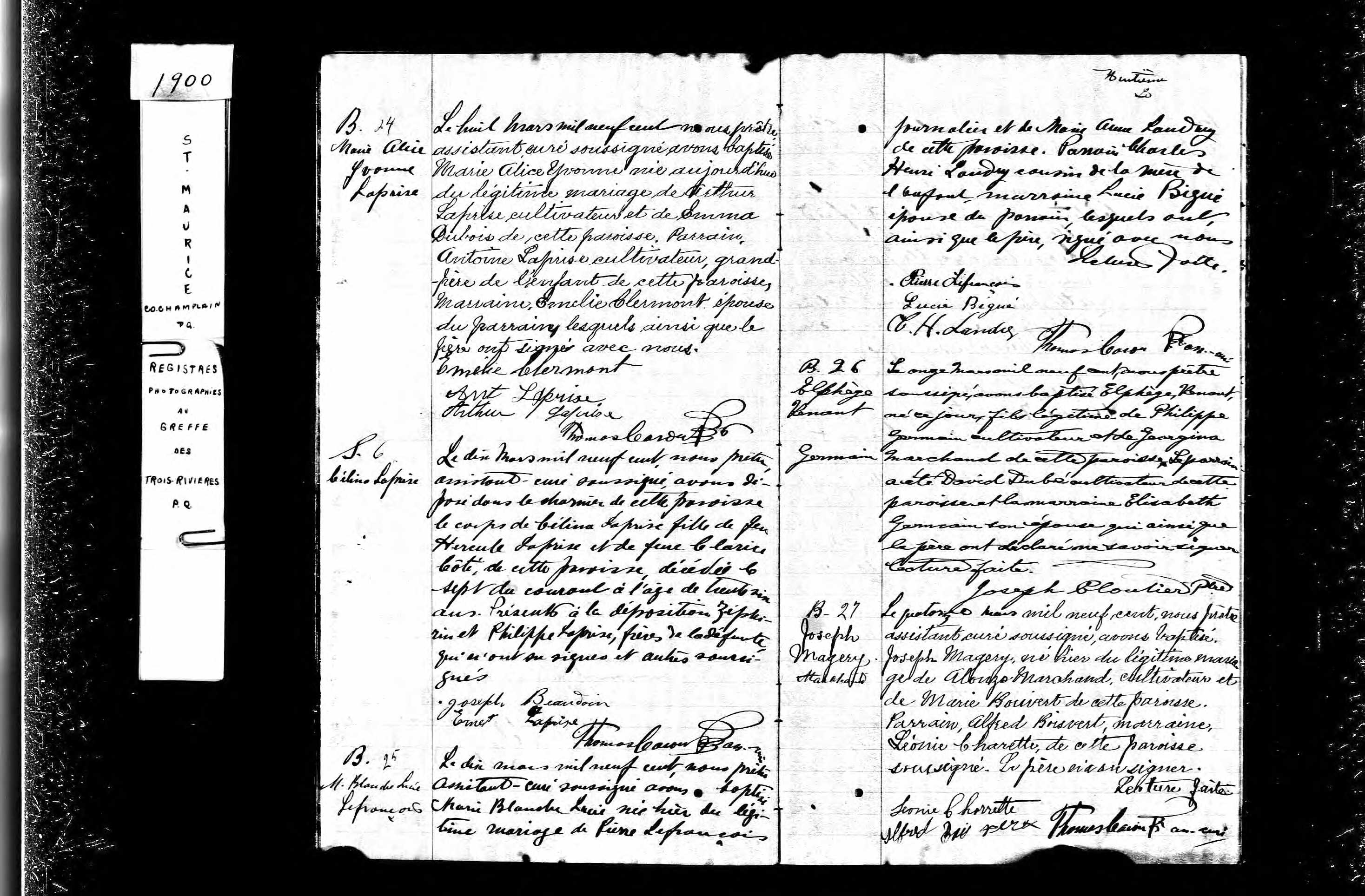 Acte de baptême