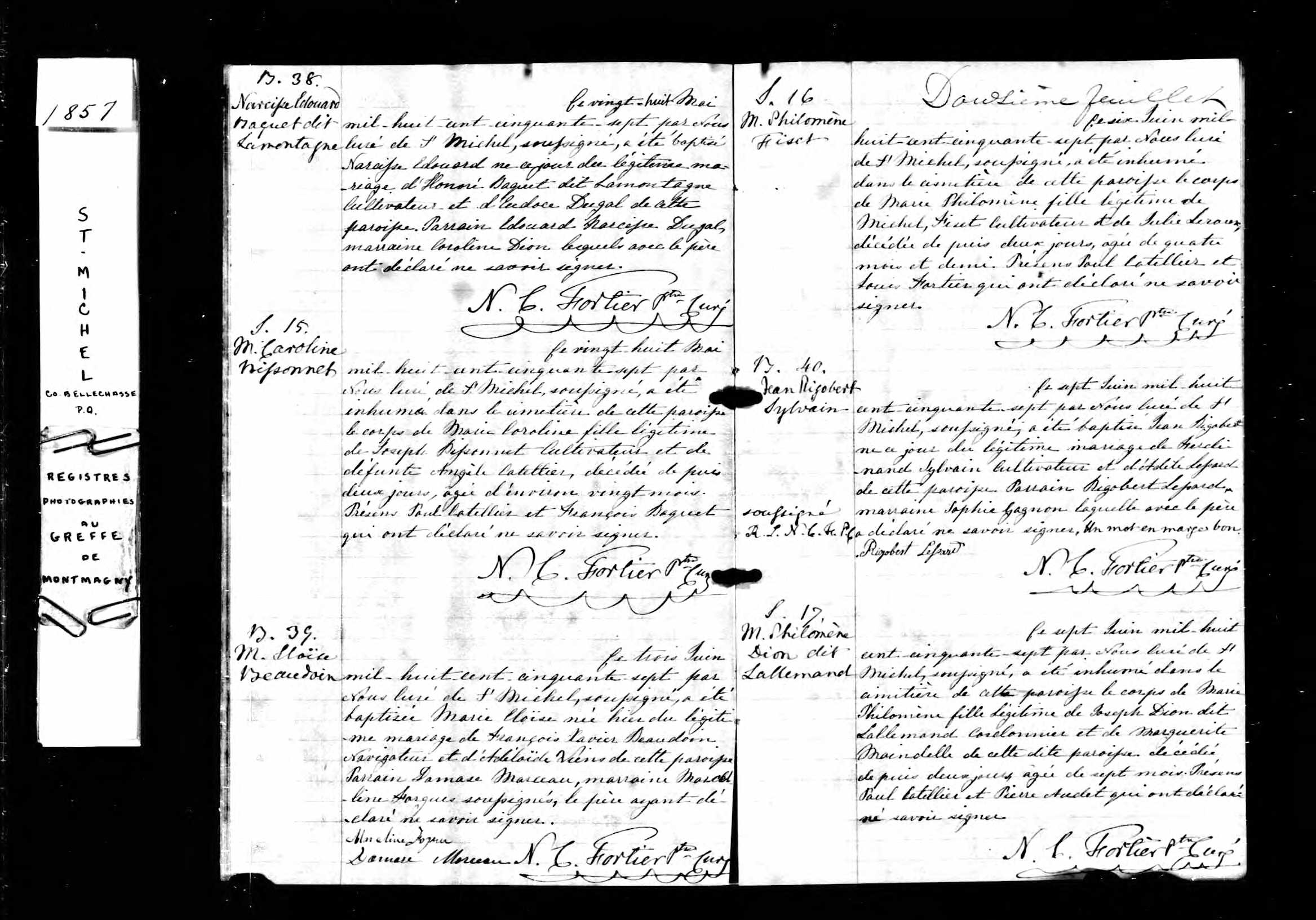Acte de sépulture Acte de sépulture