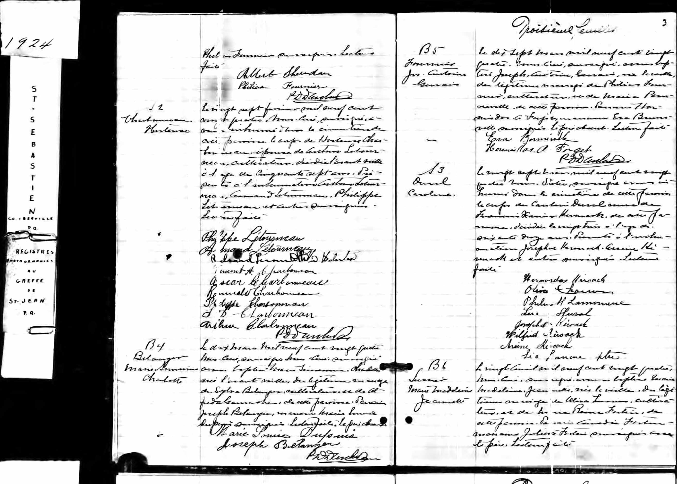 Acte de sépulture