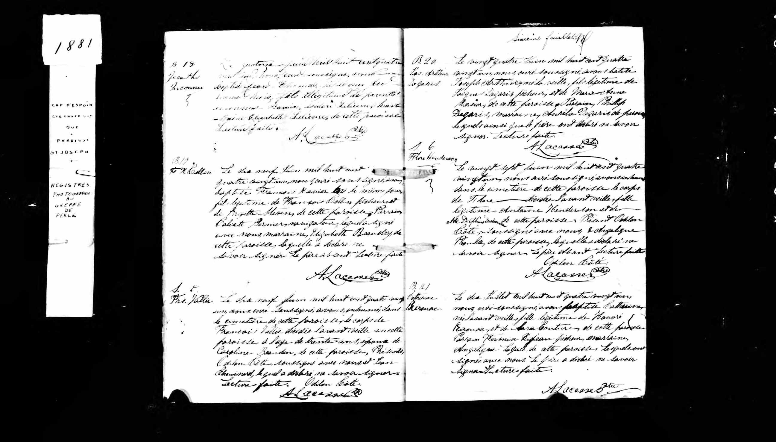 Acte de baptême