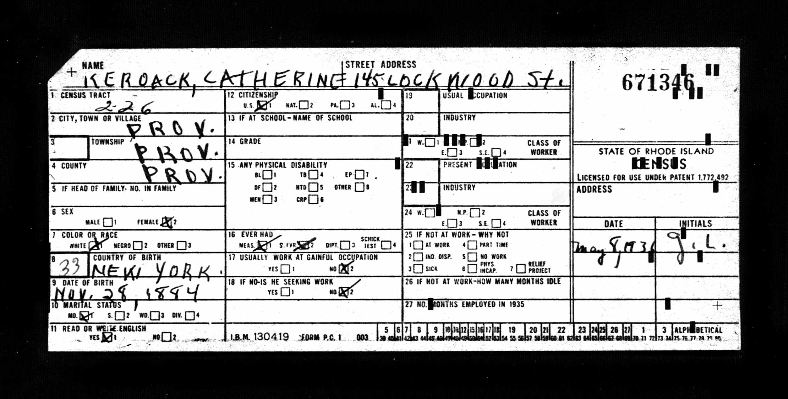 Mention de la date de naissance et de décès