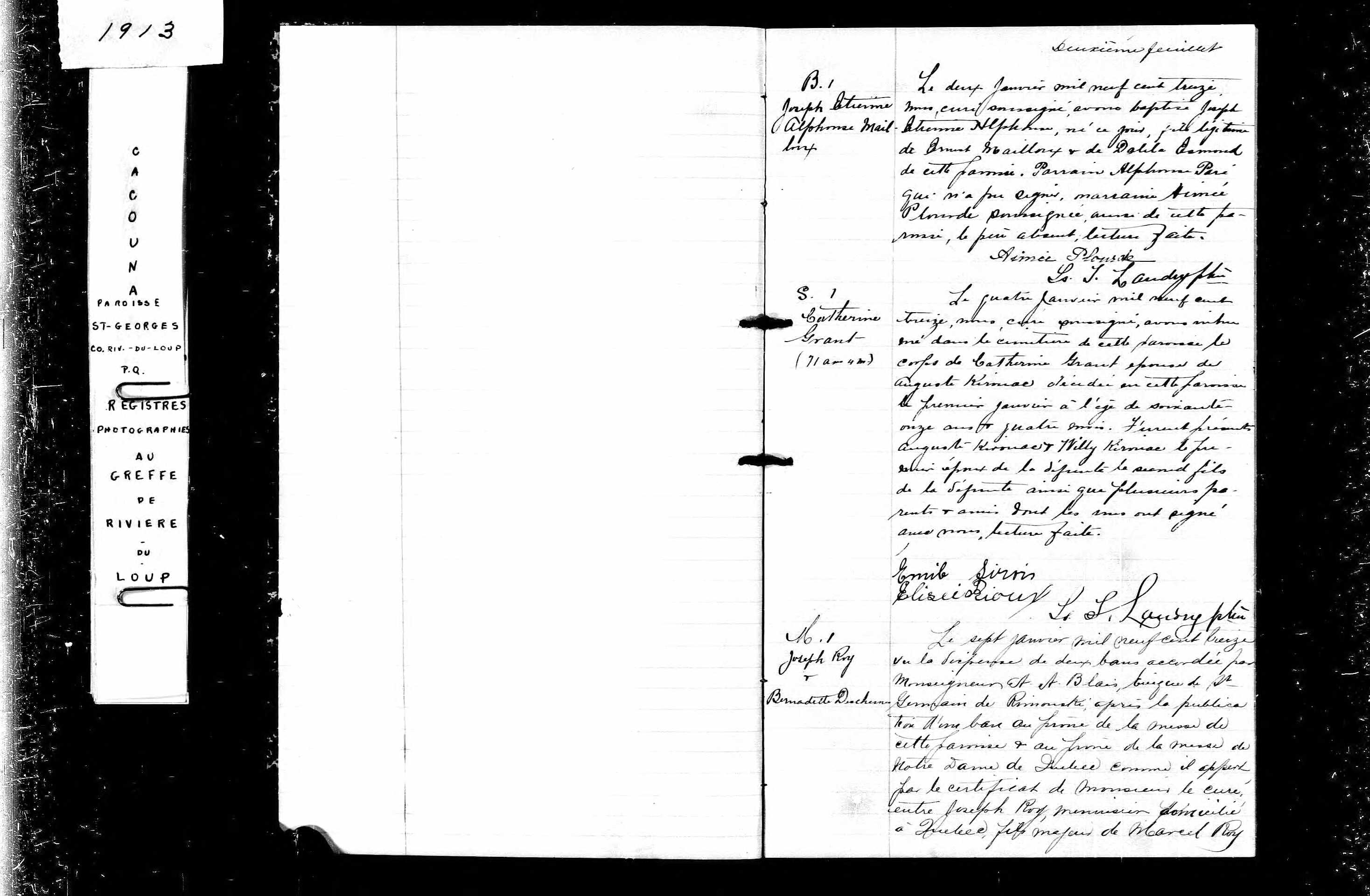 Acte de sépulture