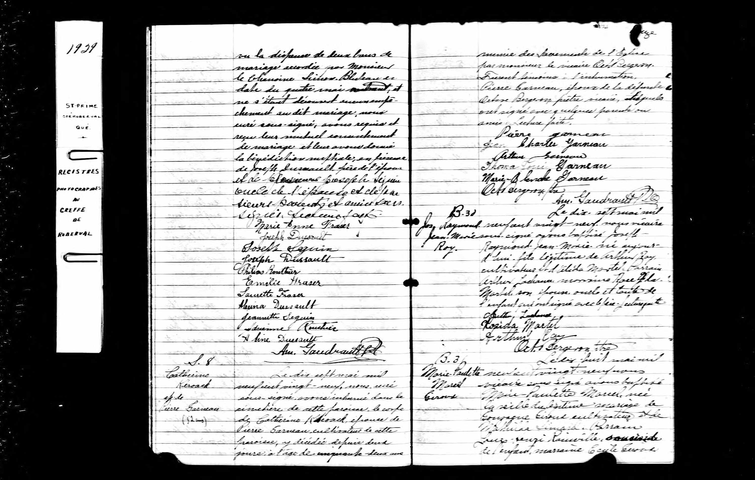 Acte de sépulture