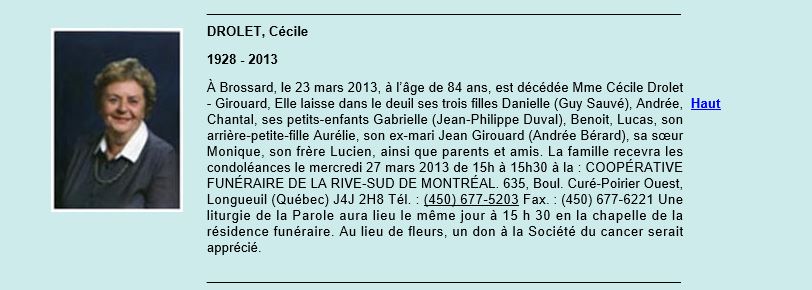 Nécrologie