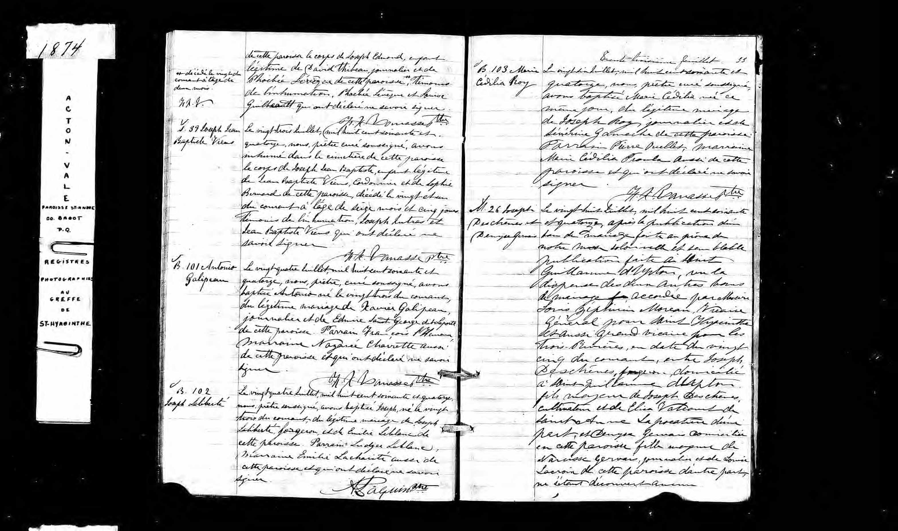 Acte de baptême