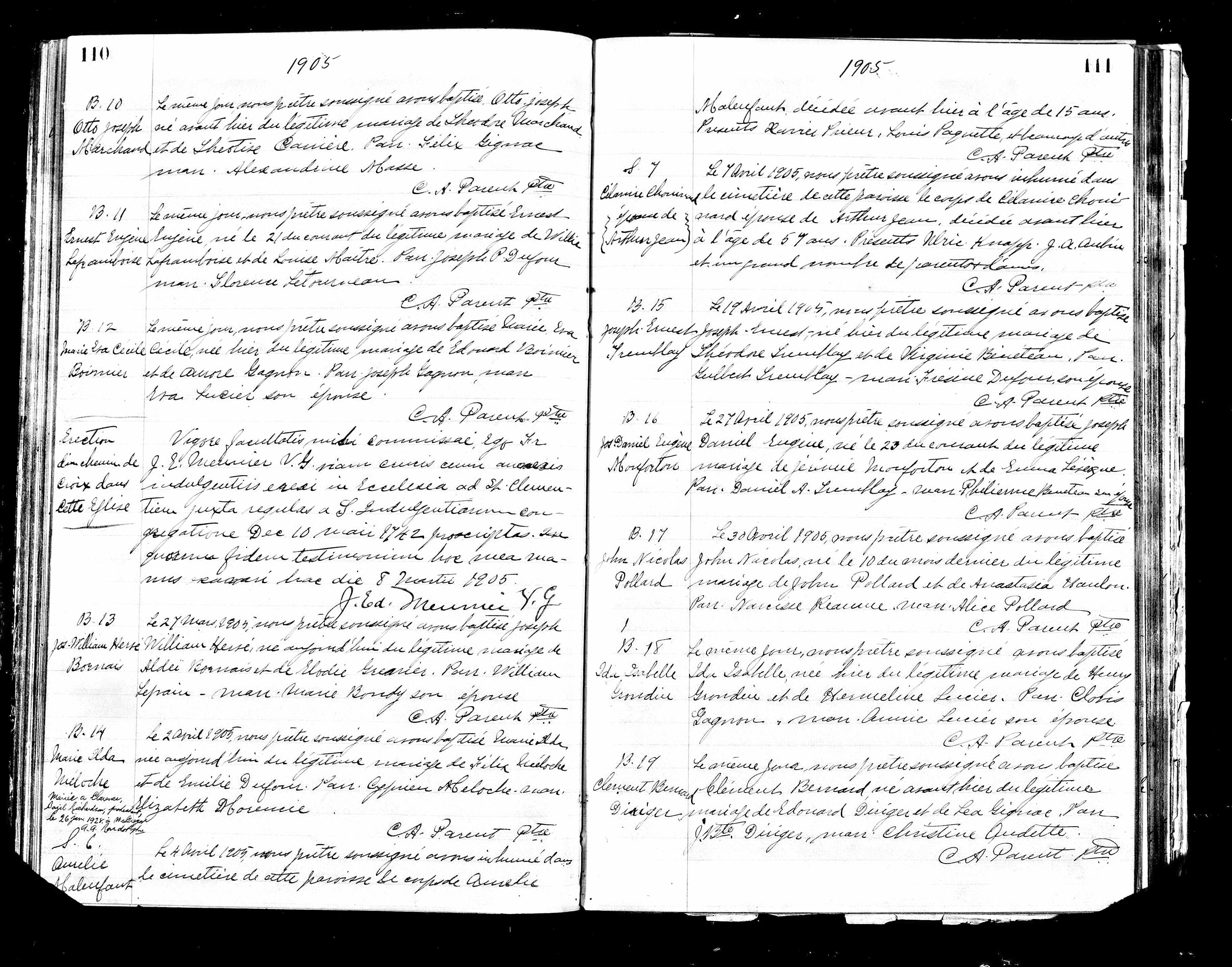 Acte de sépulture