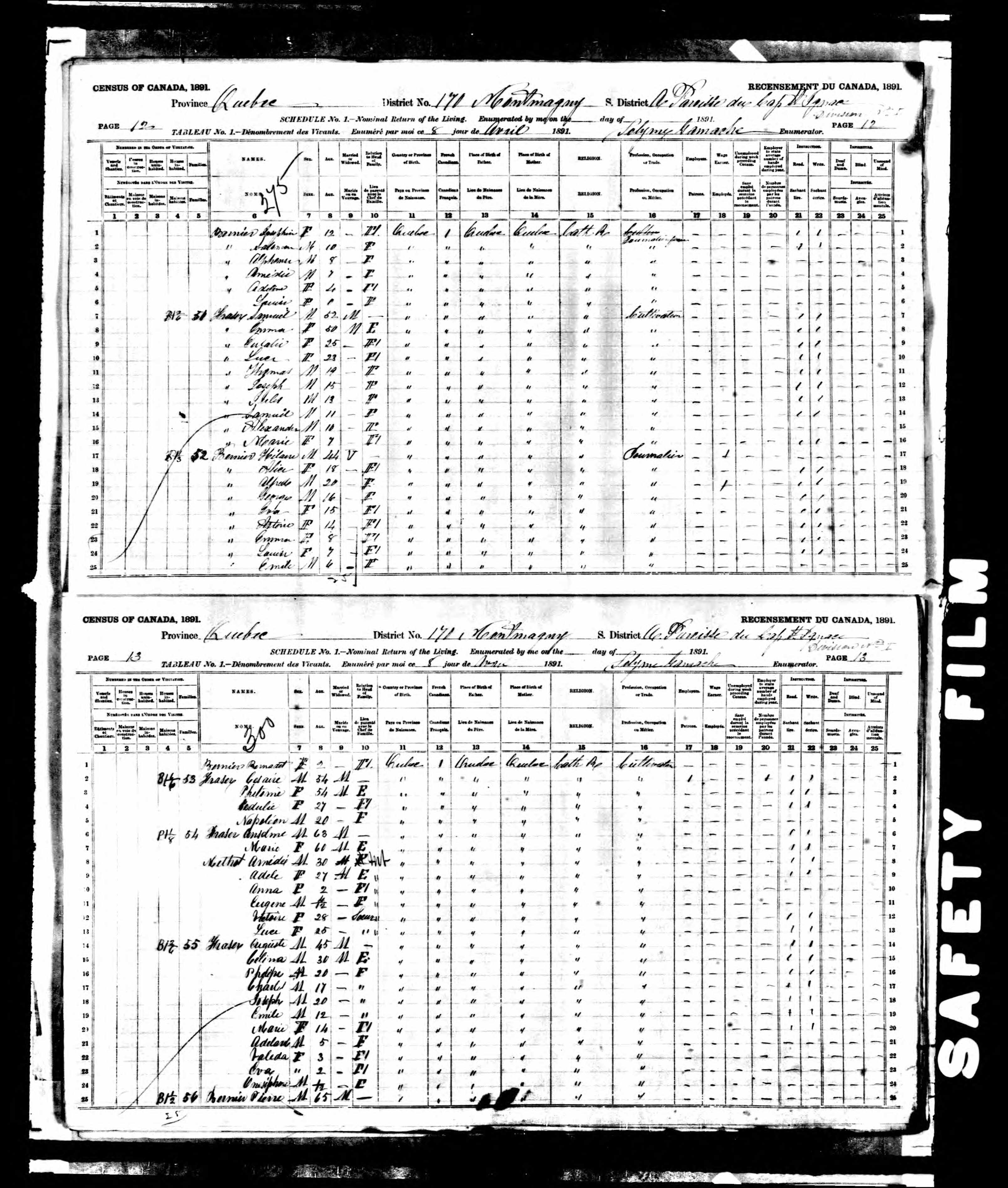 Recensement canadien 1891