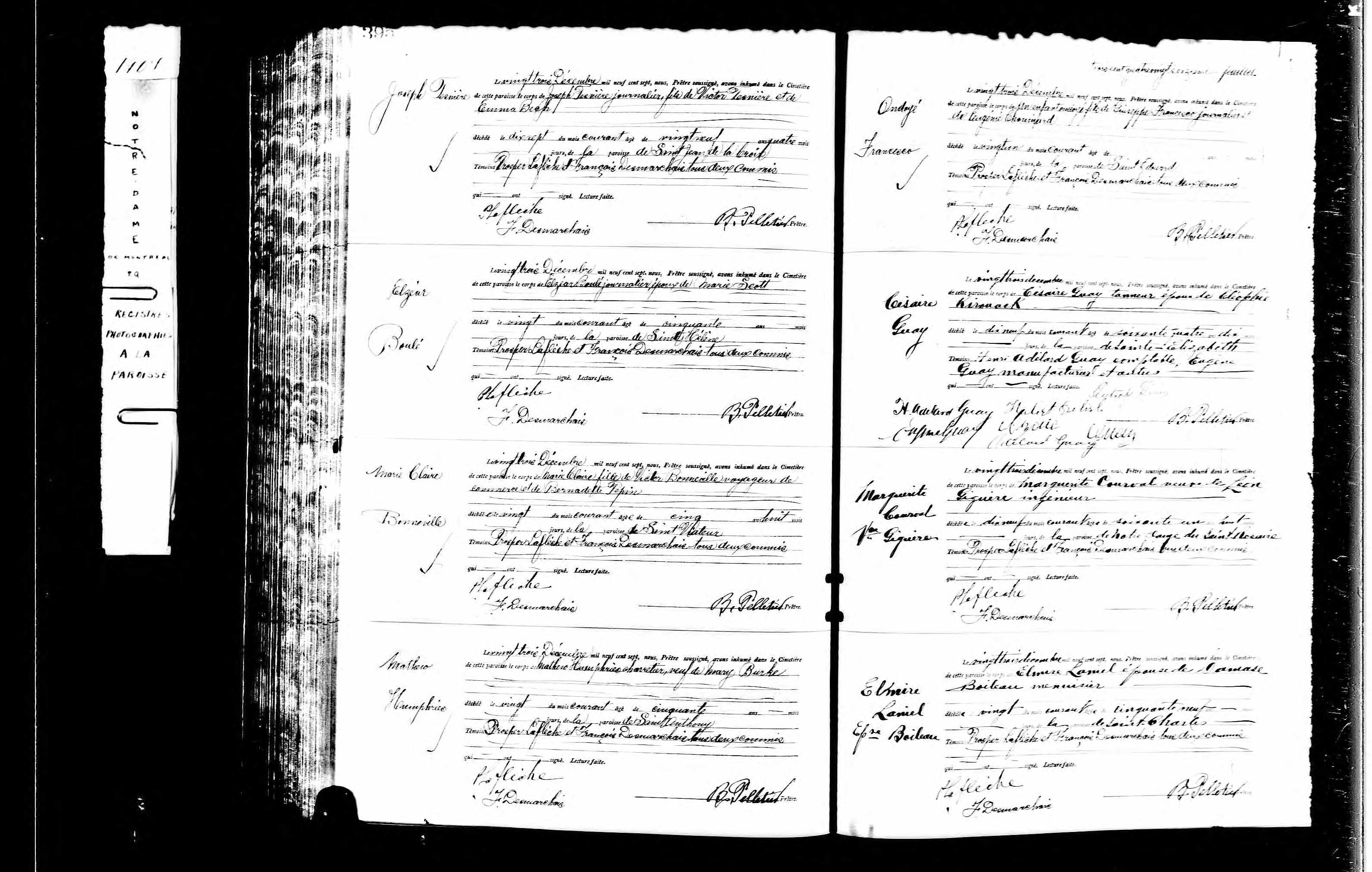 Acte de sépulture
