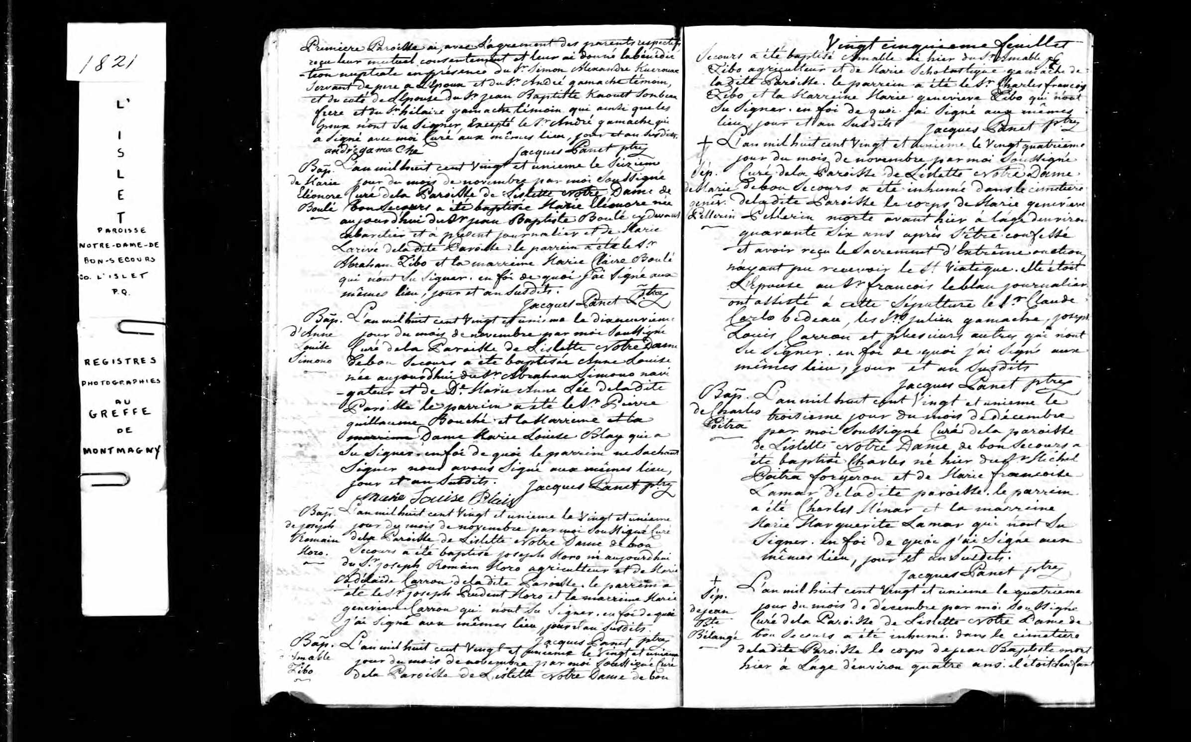 Acte de baptême Acte de baptême