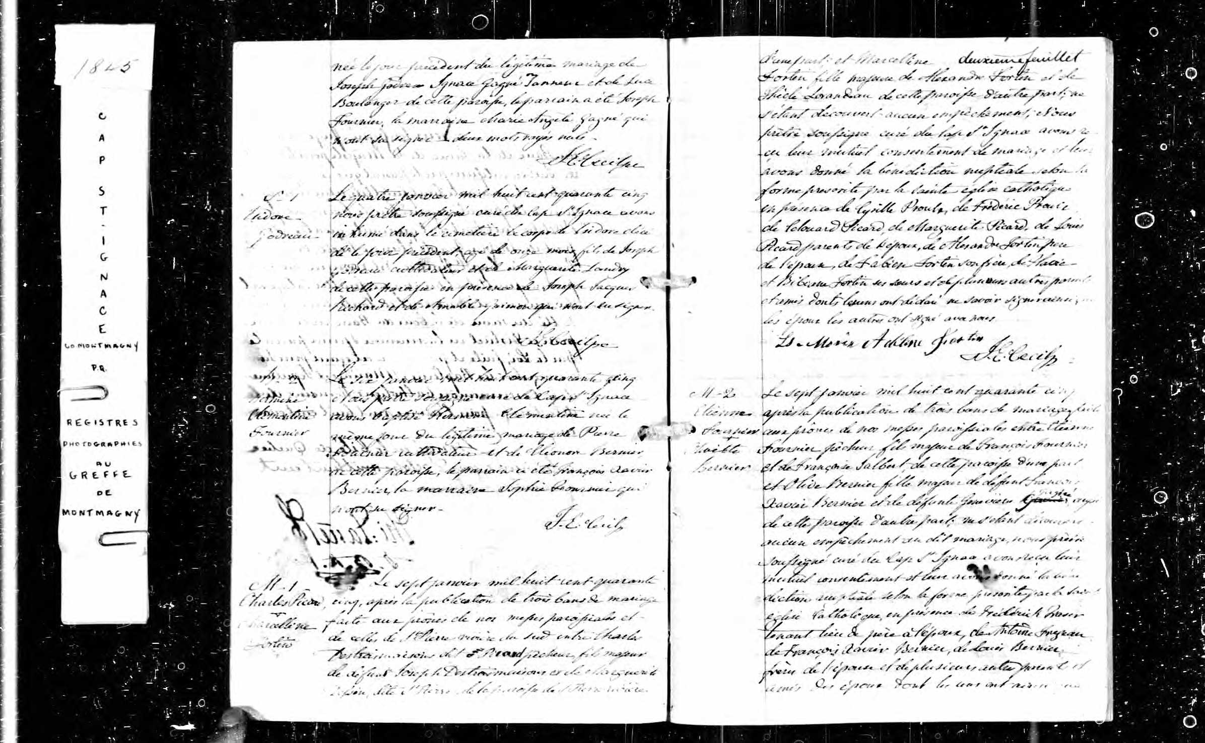 Acte de mariage en premières noces