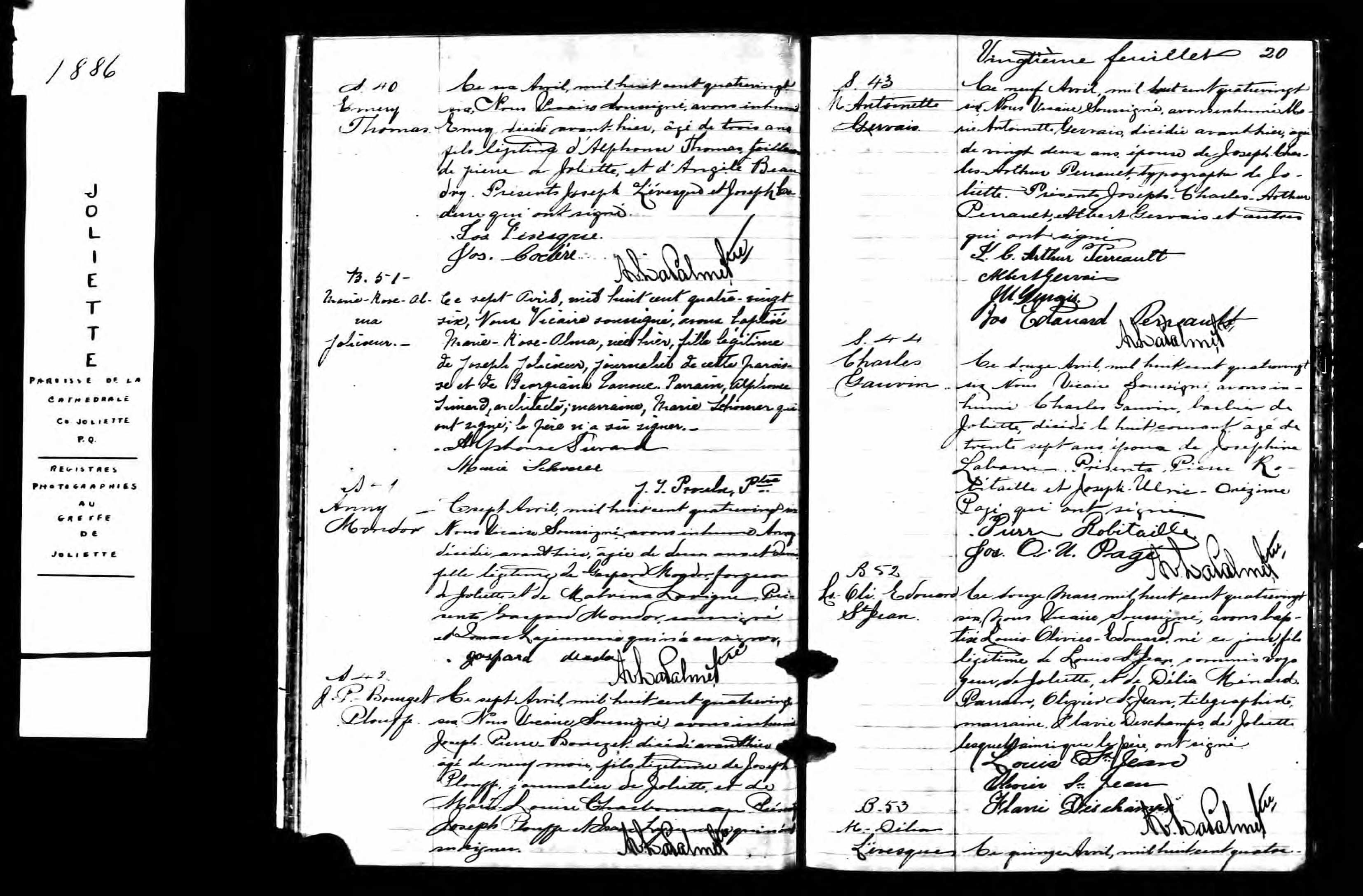 Acte de sépulture