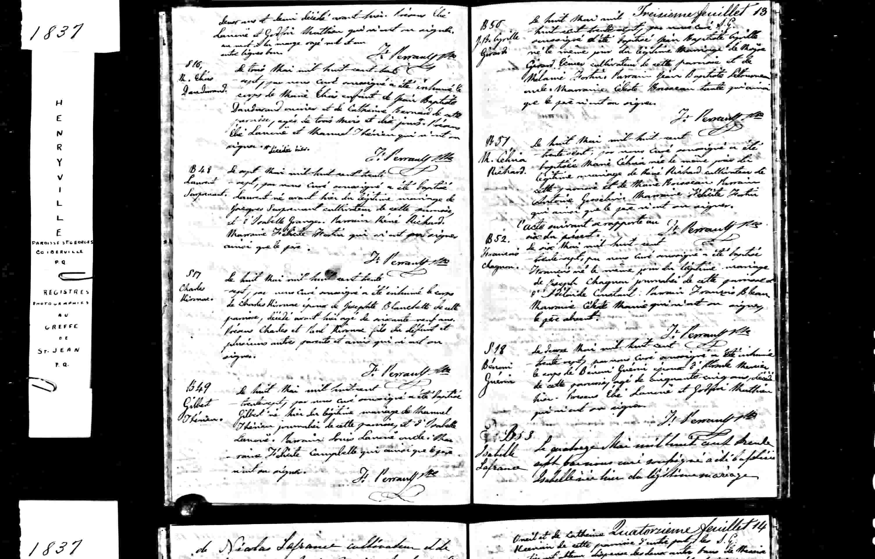 Acte de sépulture
