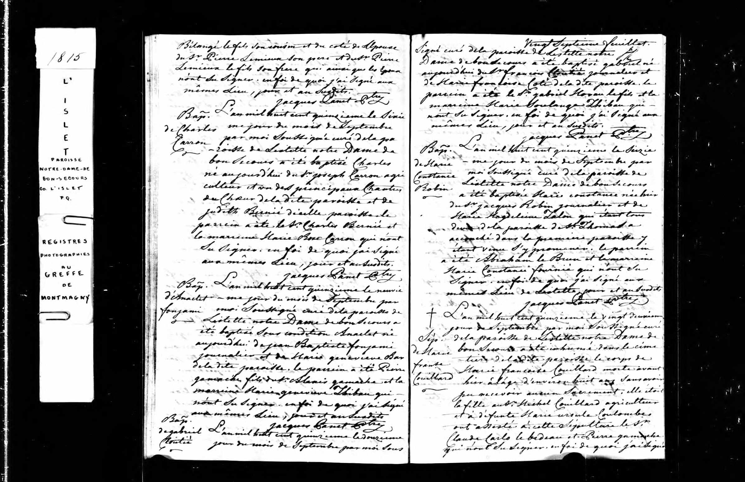 Acte de baptême