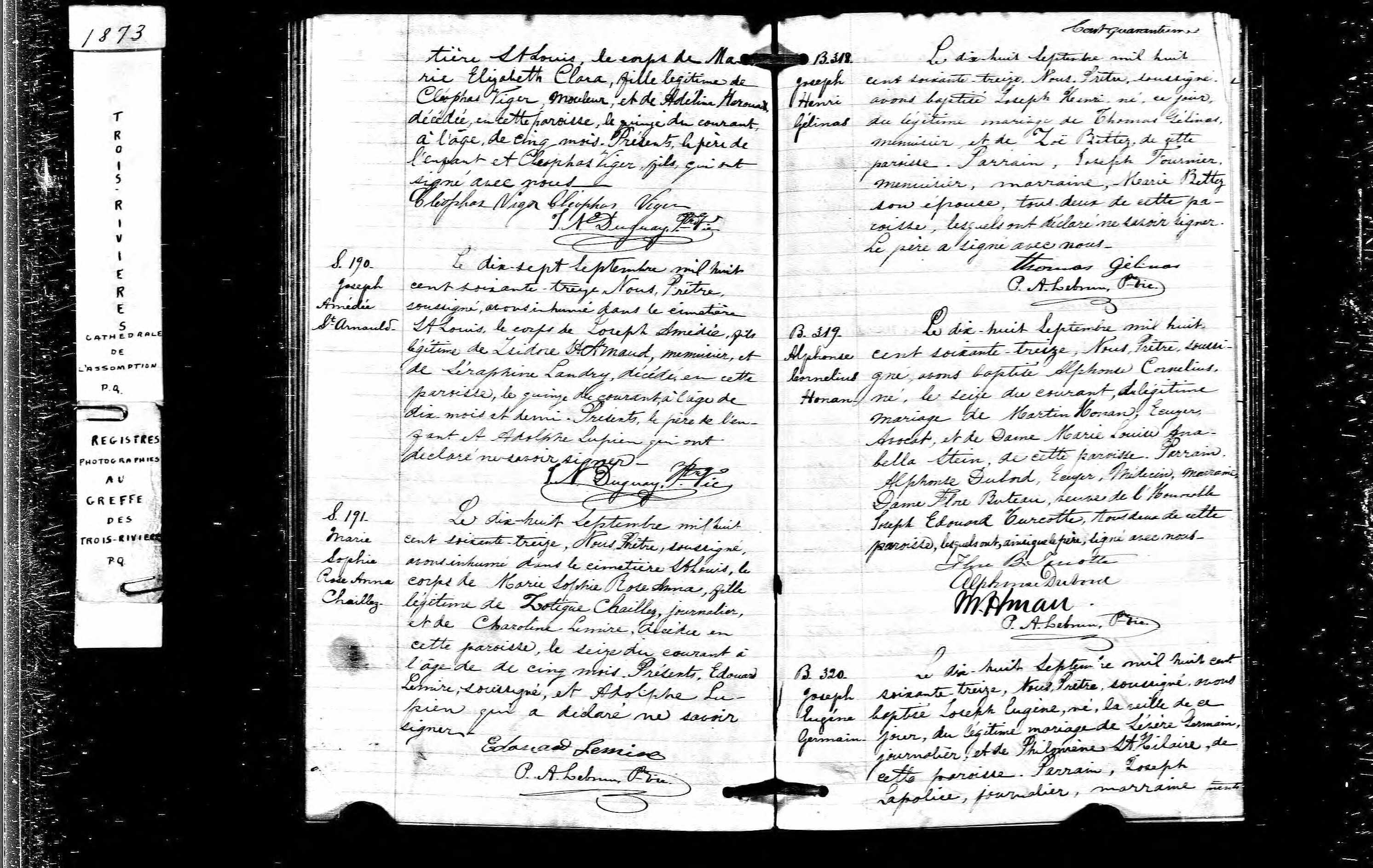  Acte de sépulture