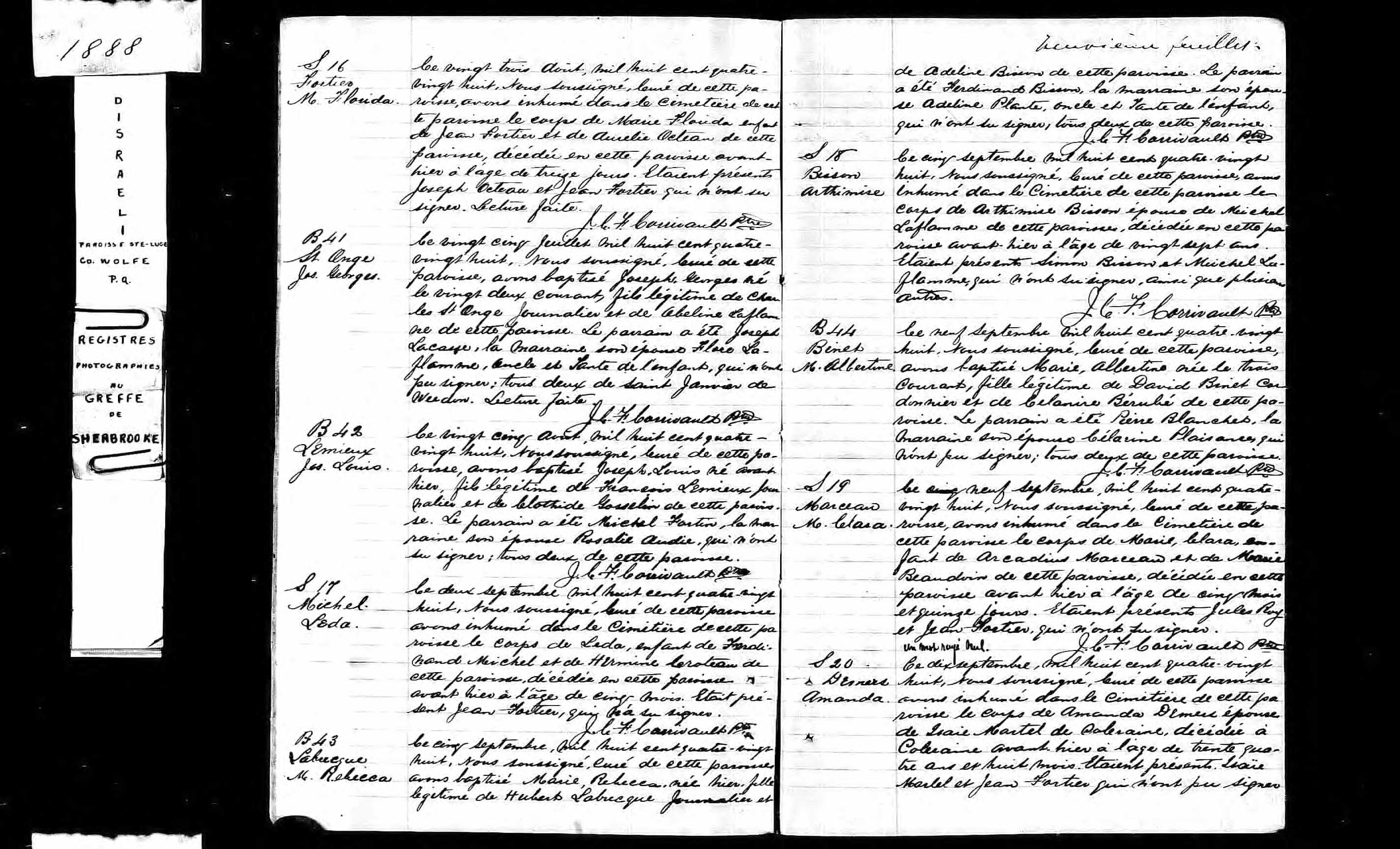 Acte de sépulture