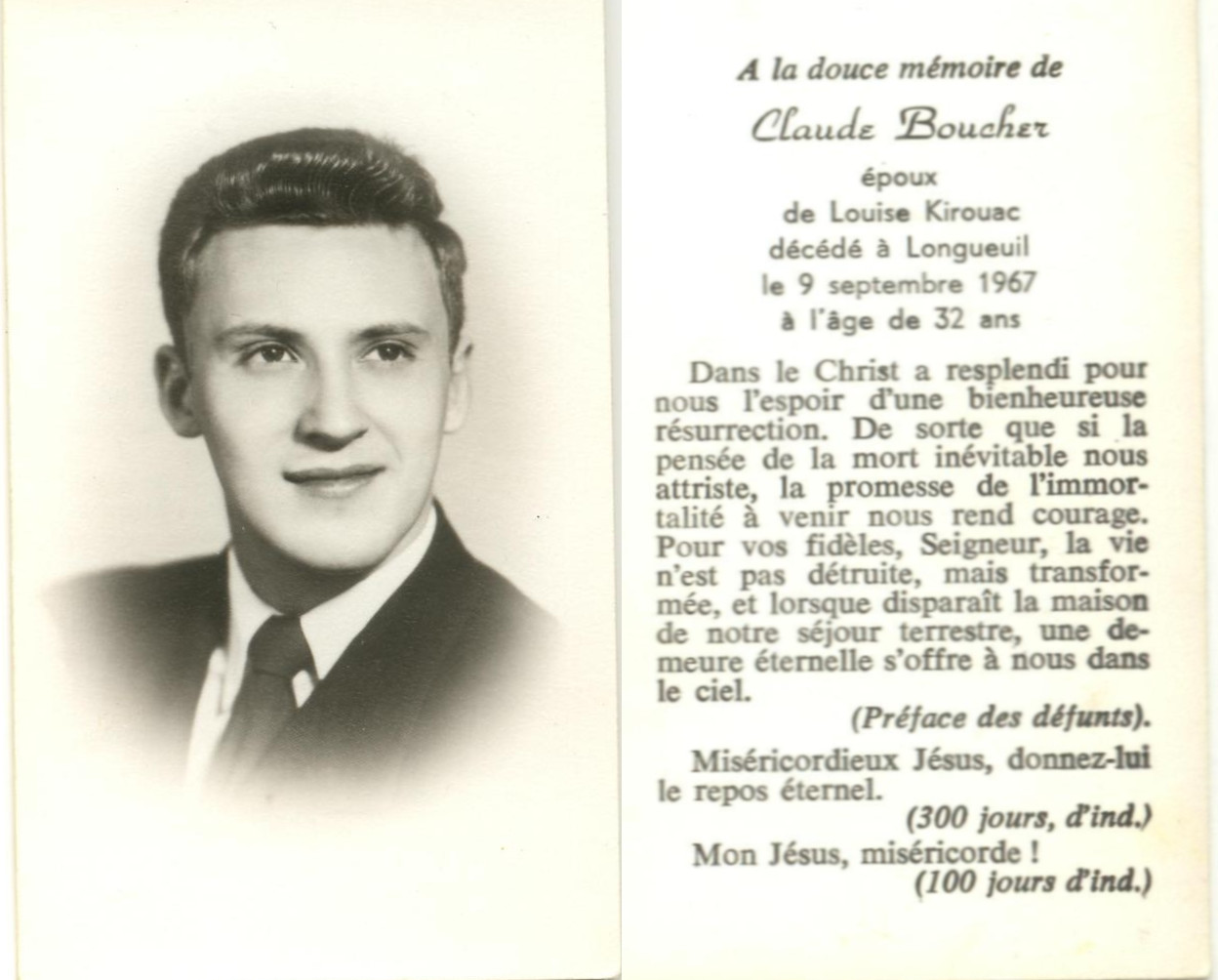 Carte mortuaire