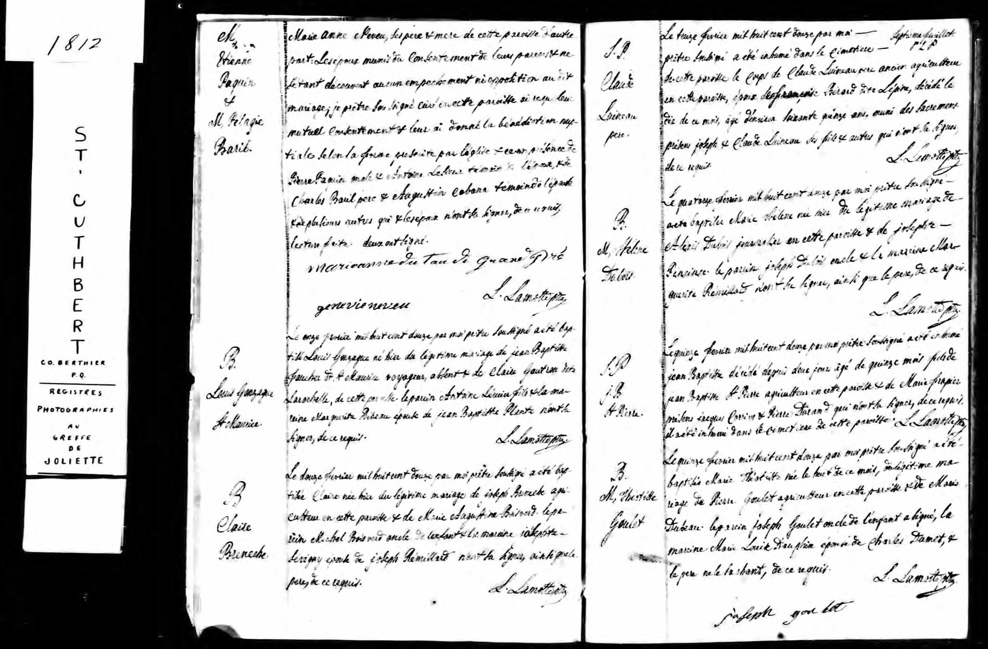 Acte de sépulture Acte de sépulture