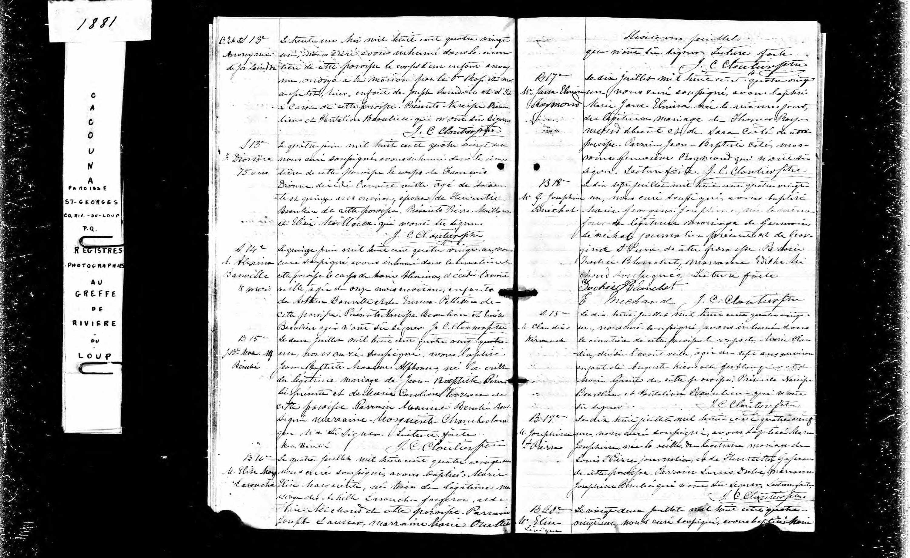 Acte de sépulture