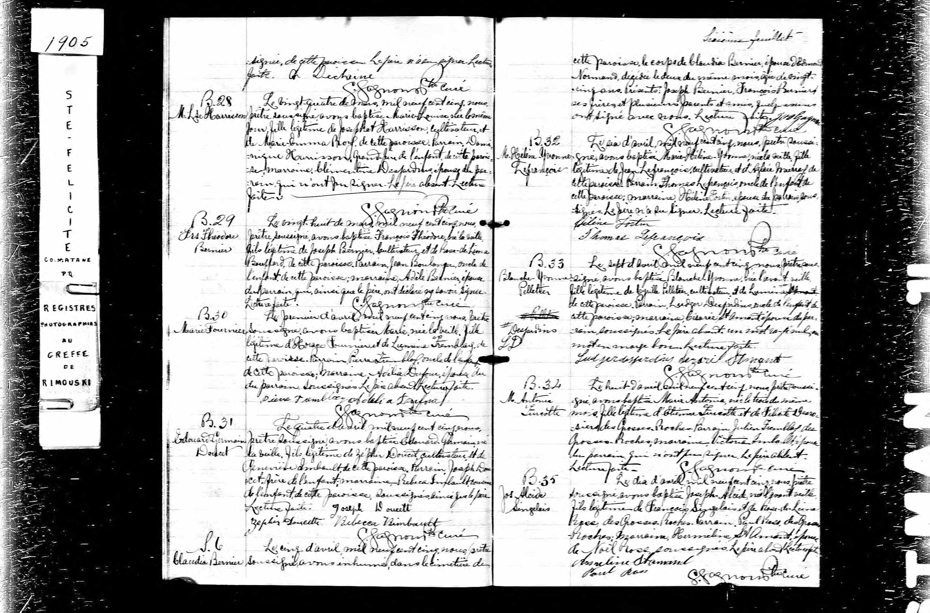 Acte de sépulture