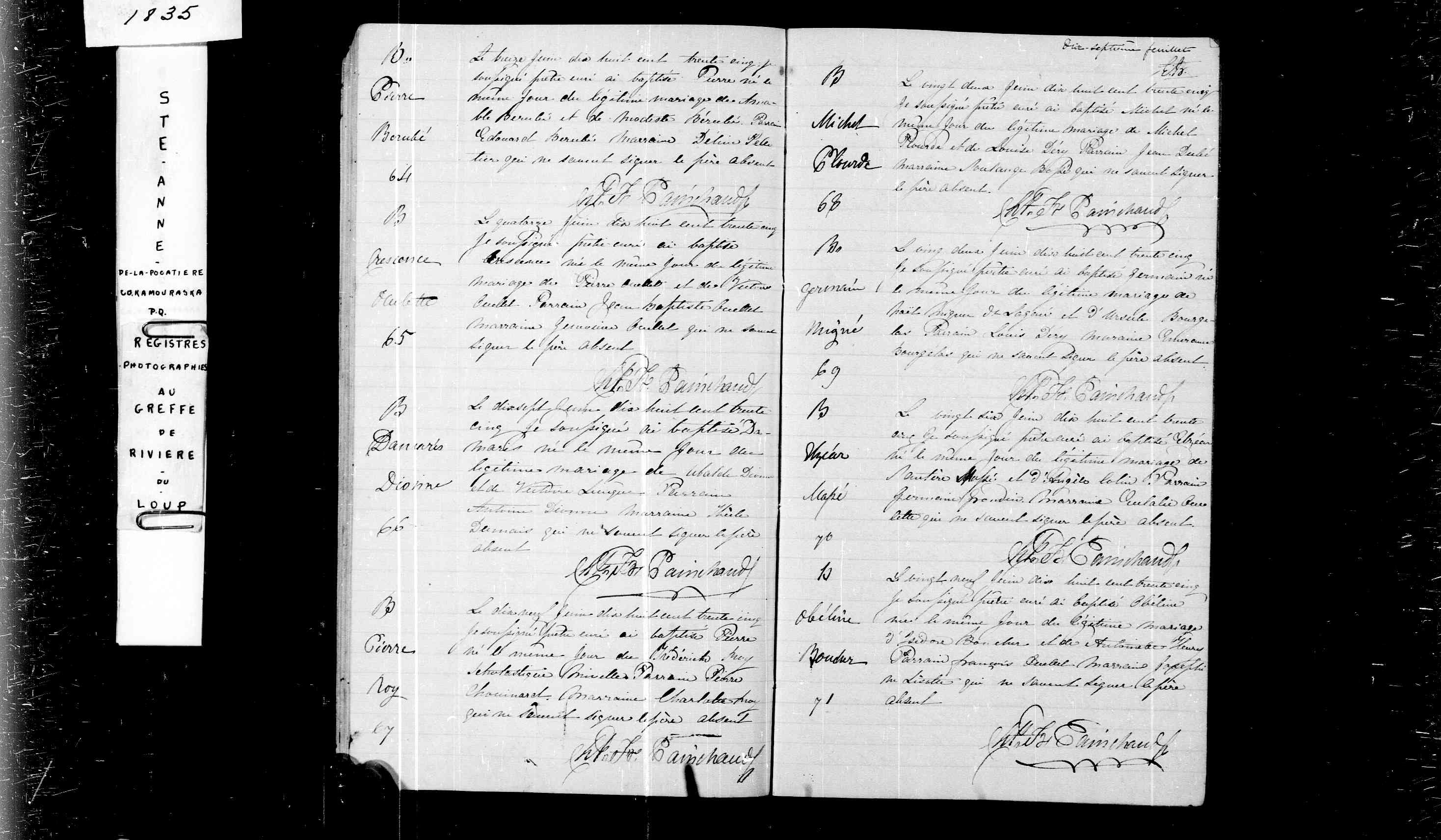 Acte de baptême Acte de baptême