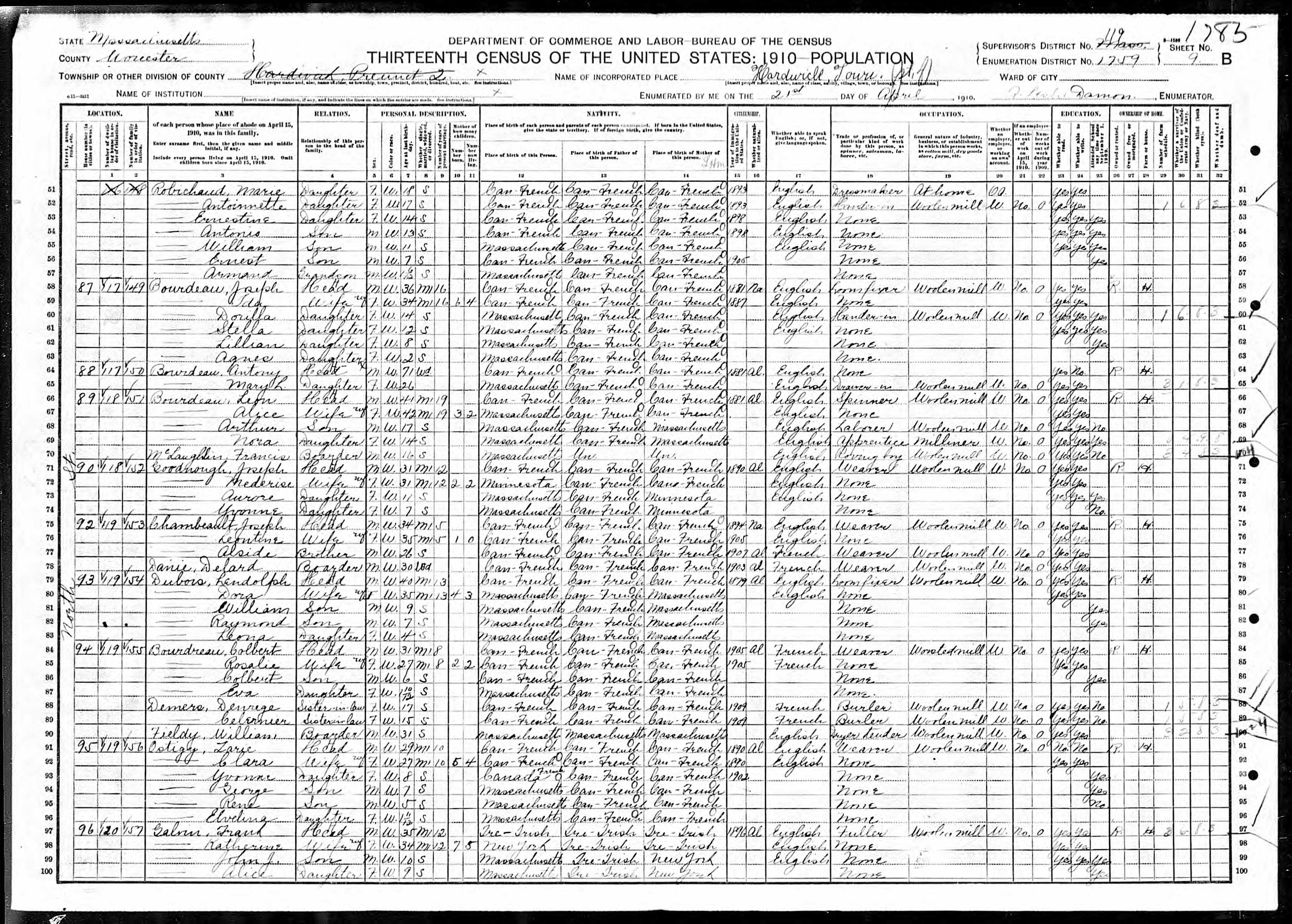 Recensement fédéral américain 1910