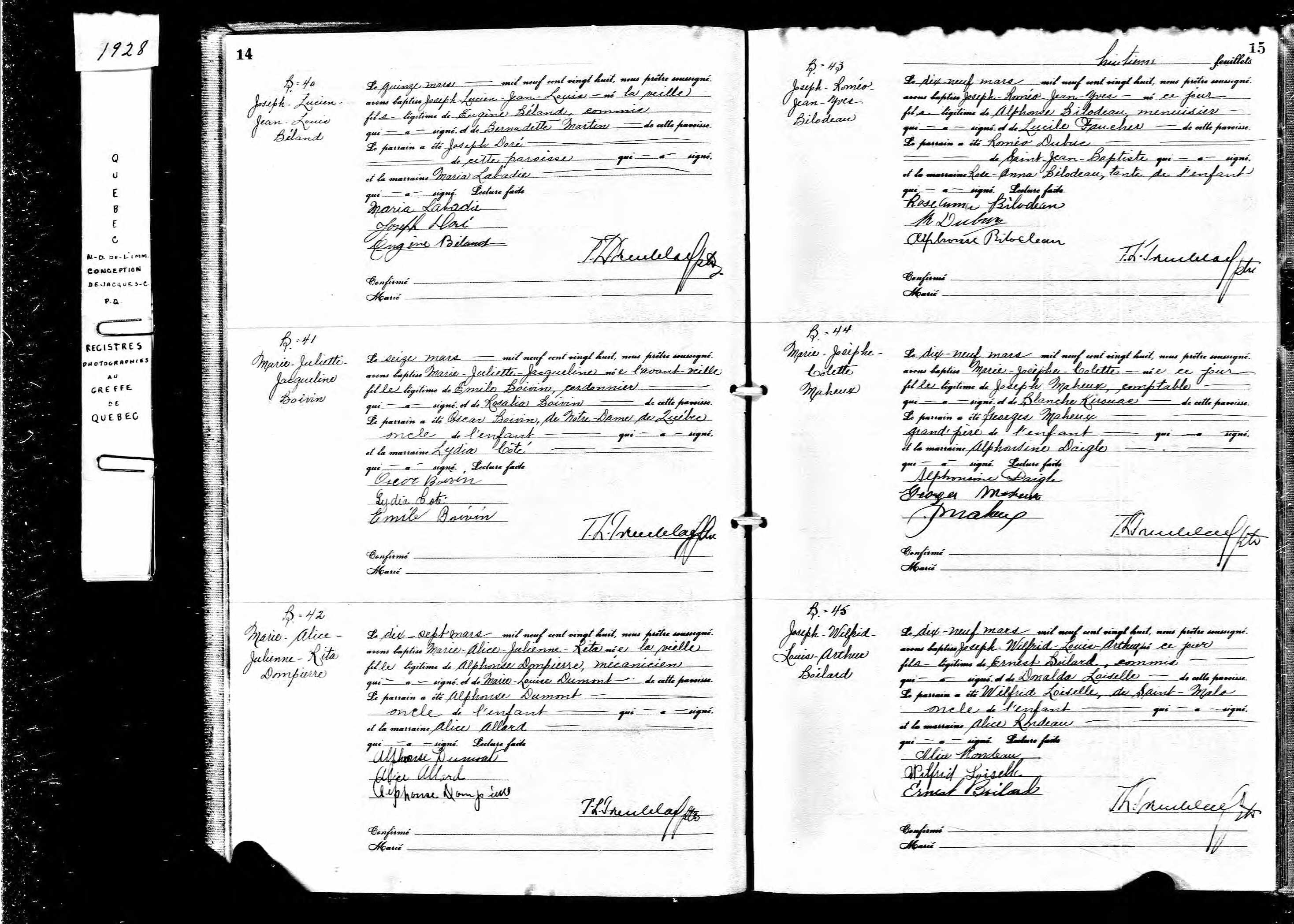 Acte de baptême