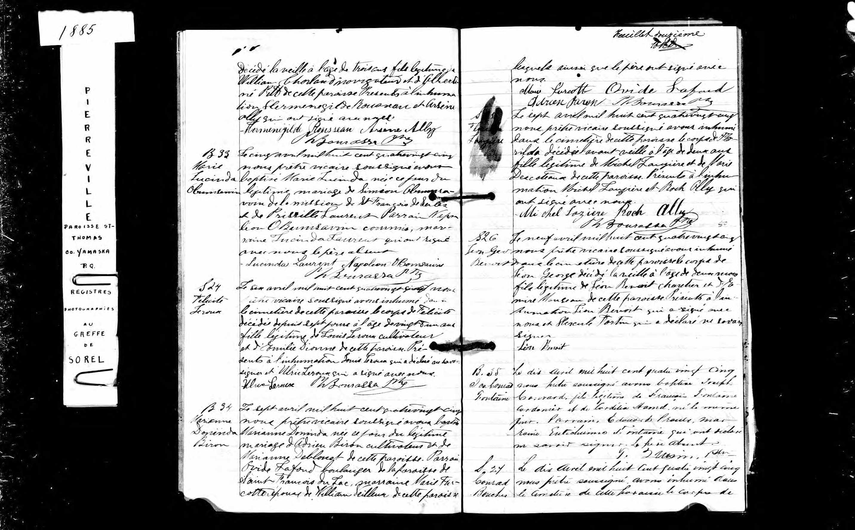  Acte de sépulture