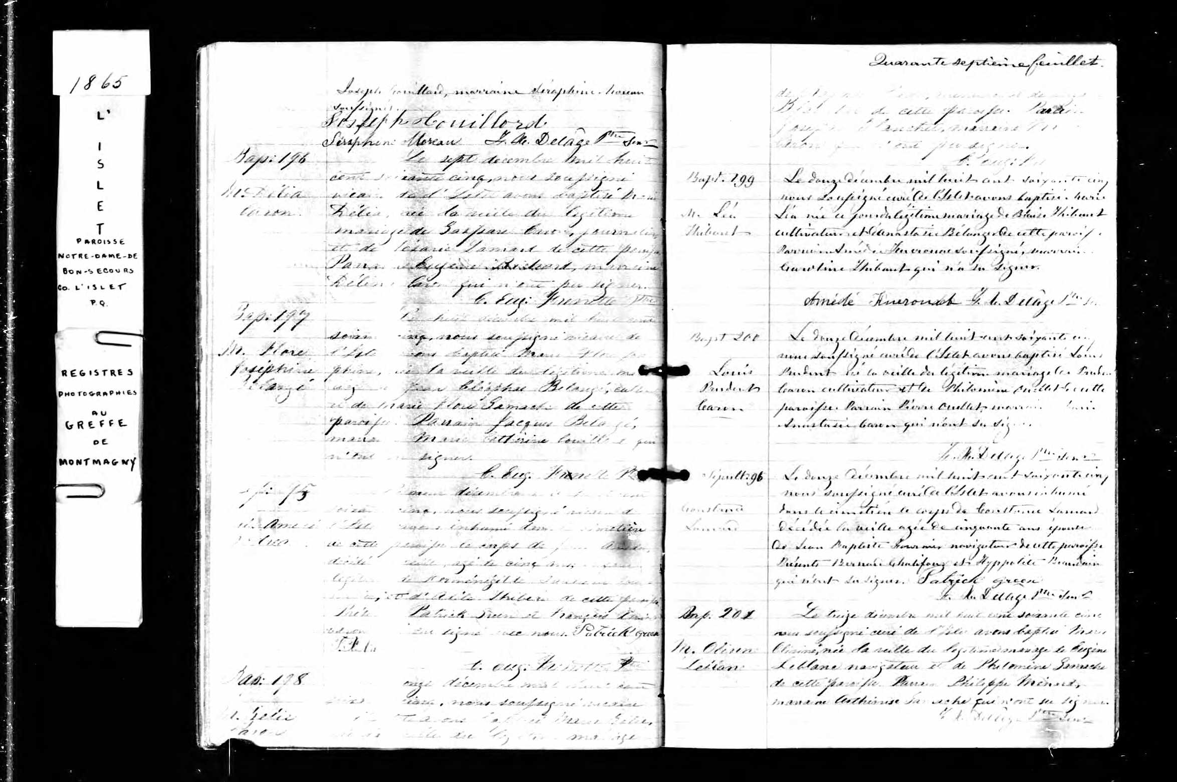 Acte de sépulture