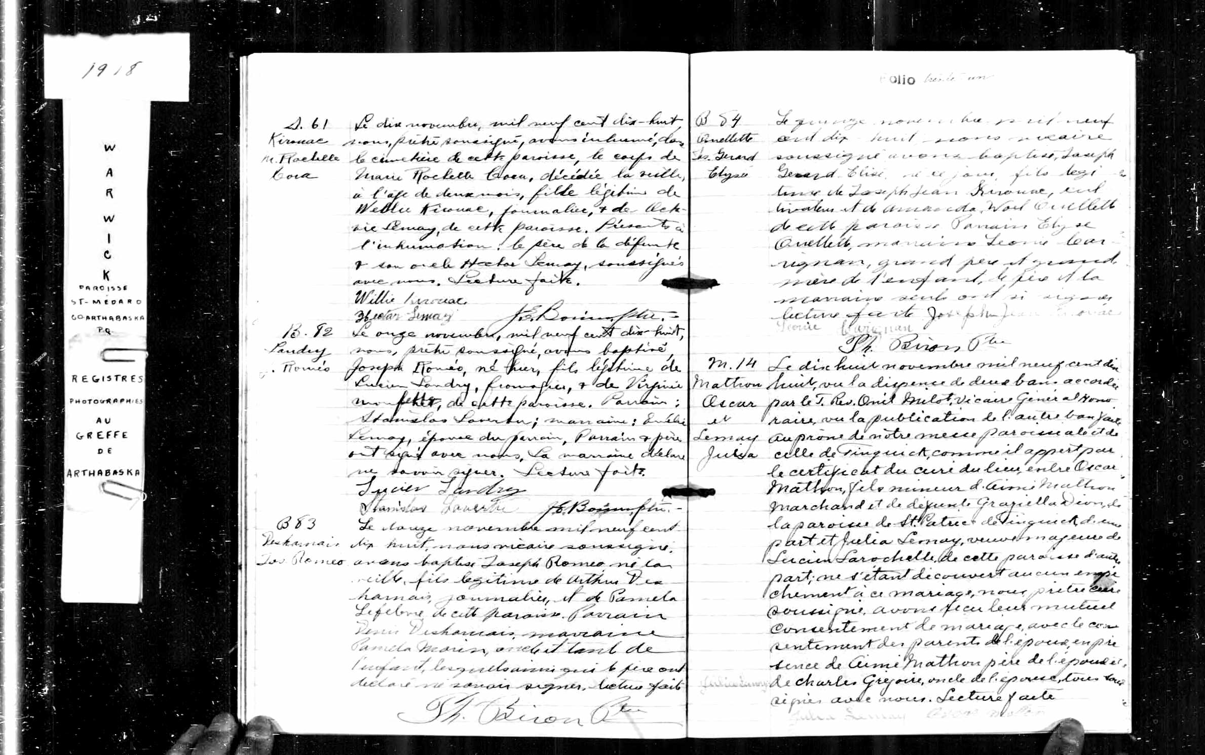 Acte de sépulture Acte de sépulture