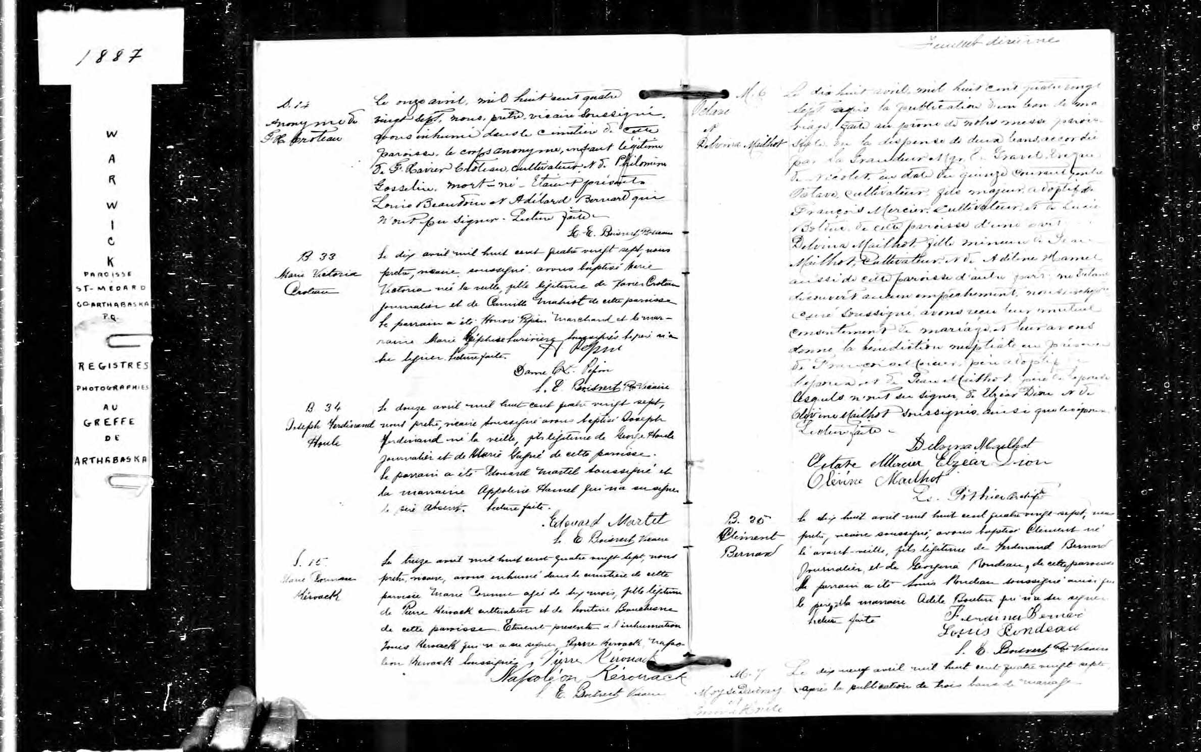 Acte de sépulture