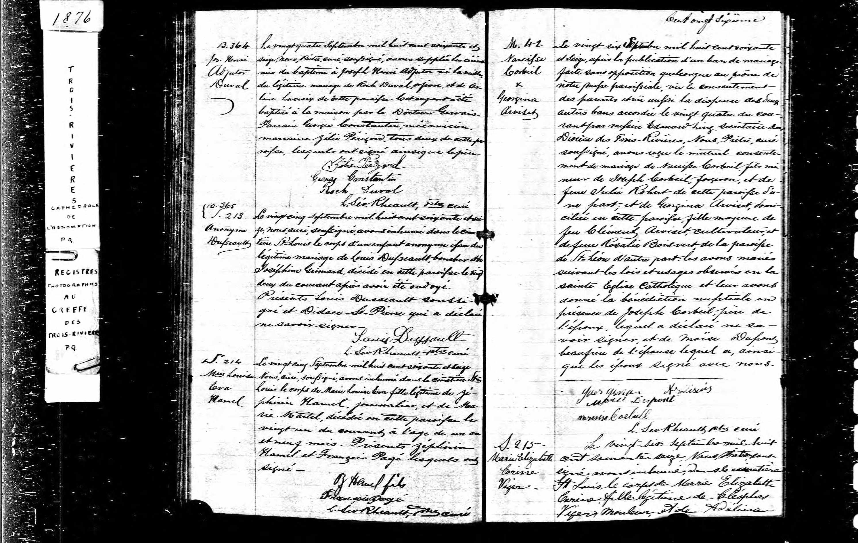 Acte de sépulture Acte de sépulture