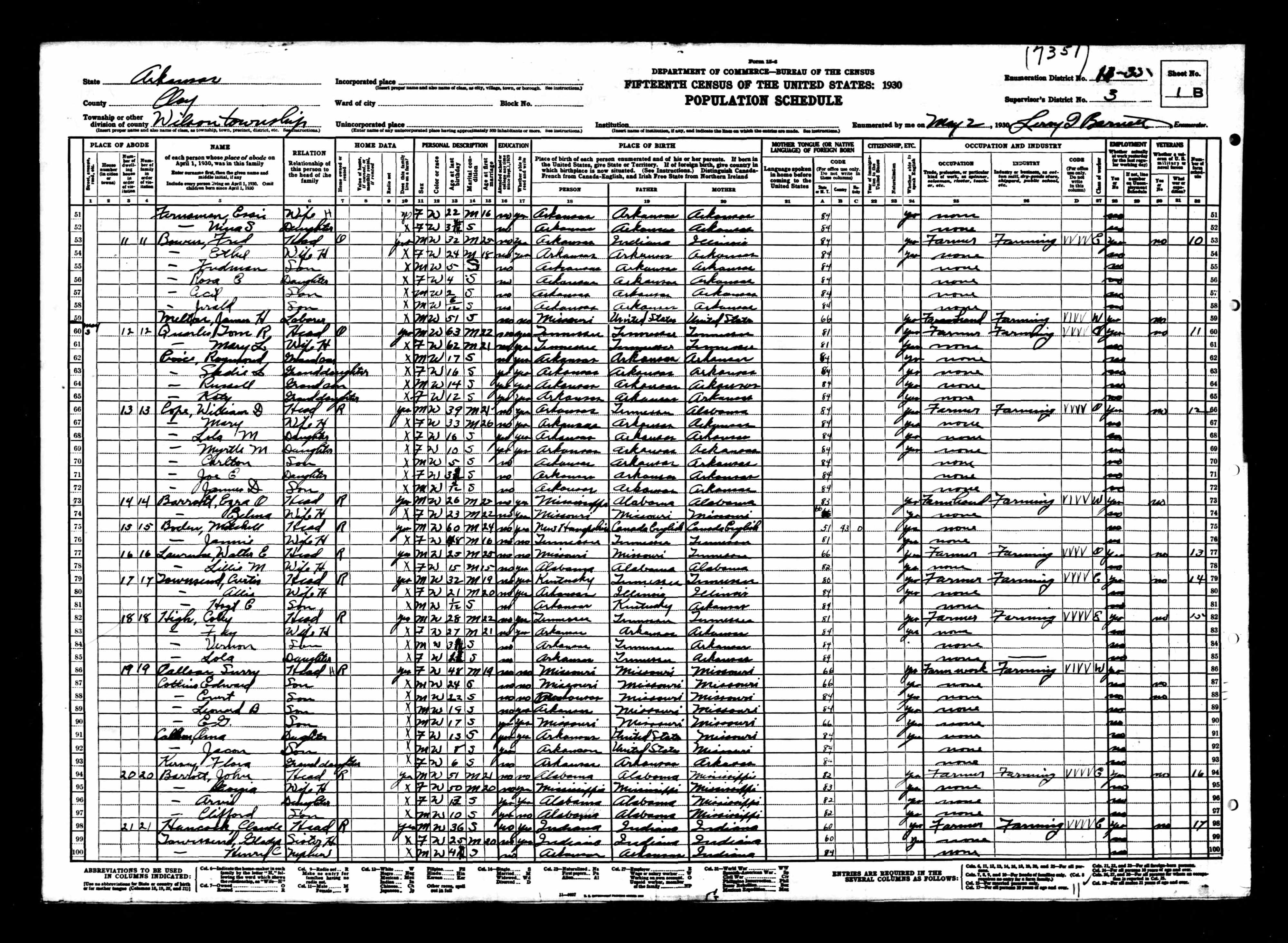 Recensement fédéral américain 1930