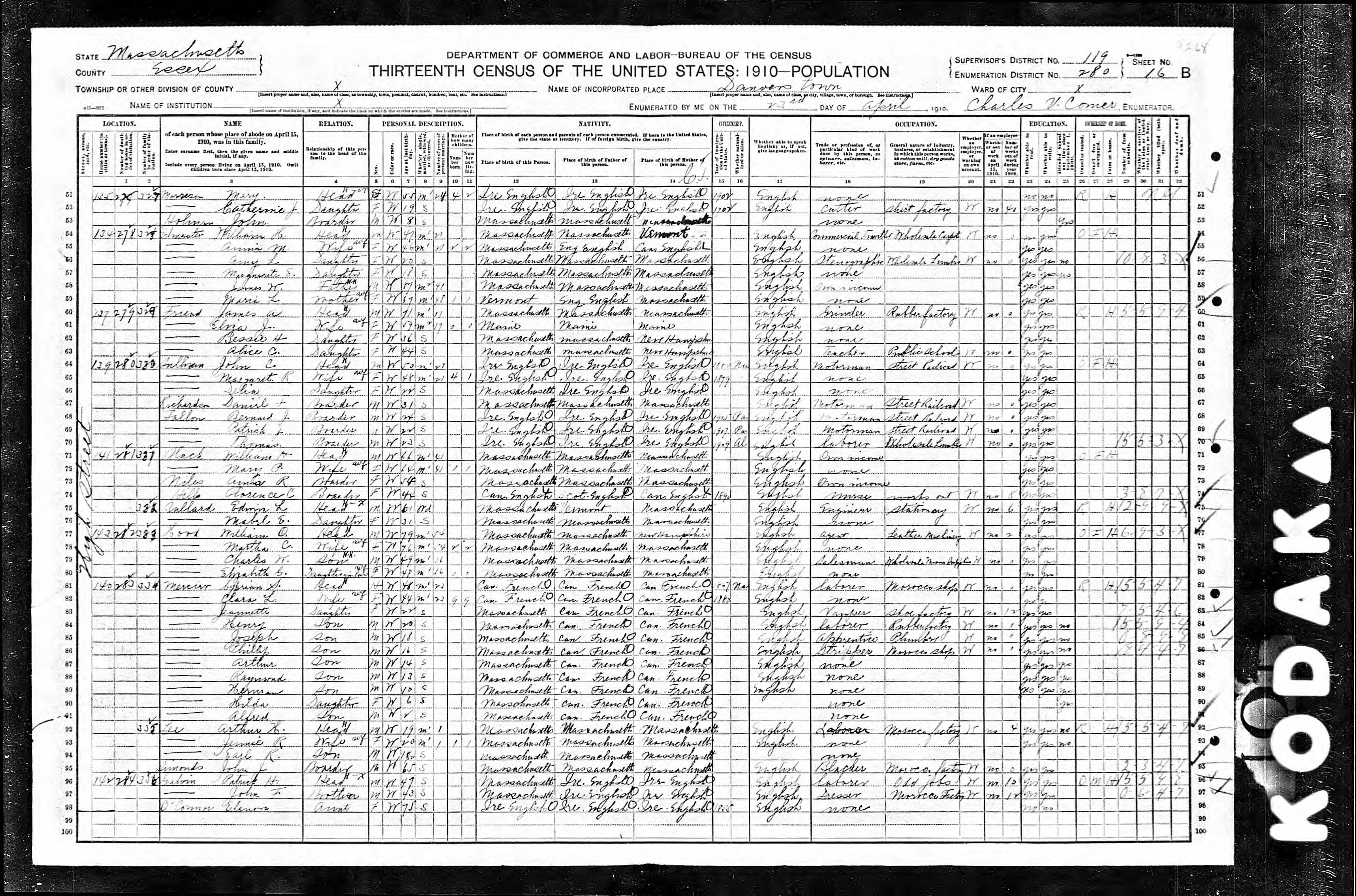 Recensement fédéral américain 1910