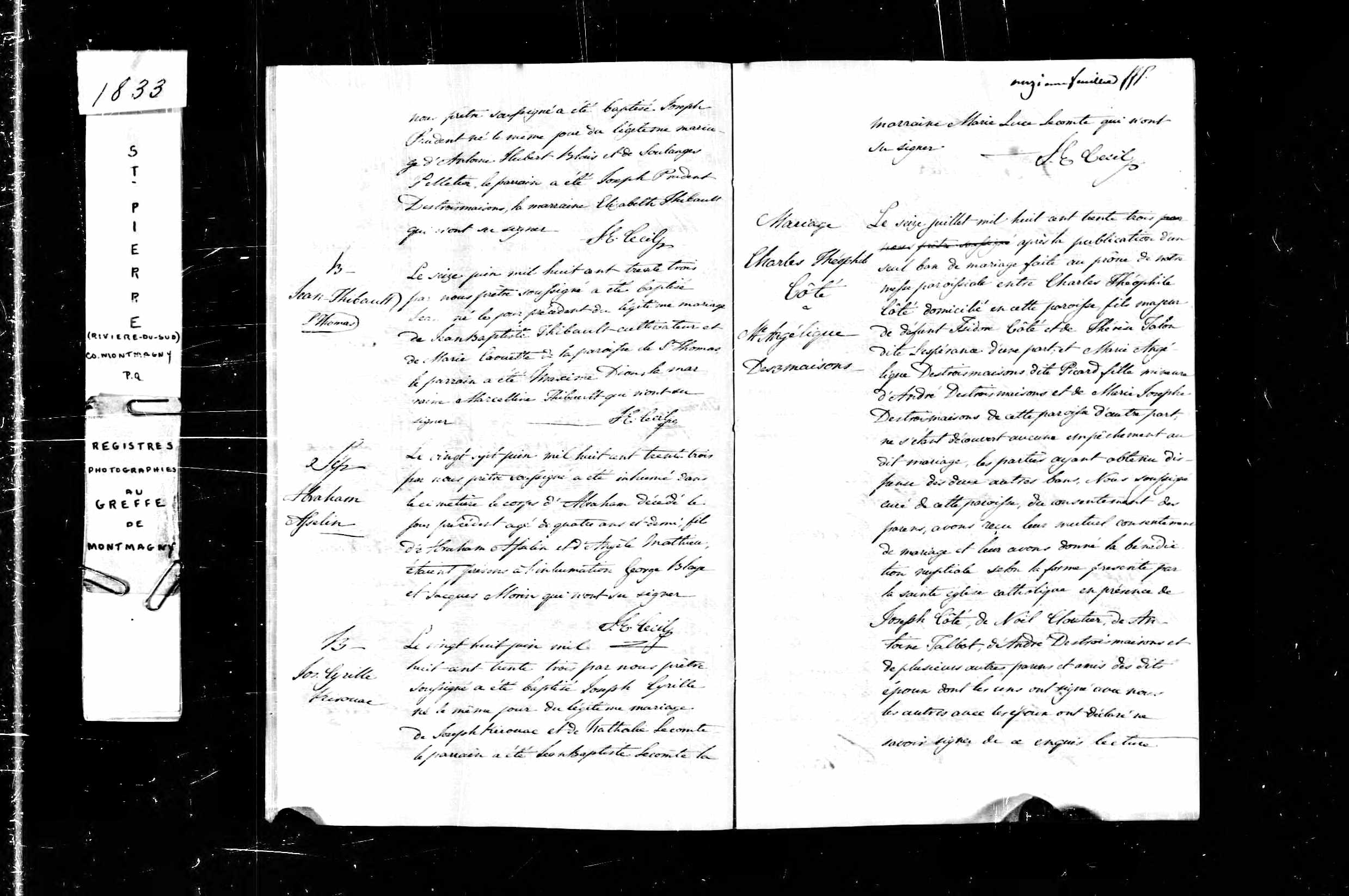 Acte de baptême Acte de baptême