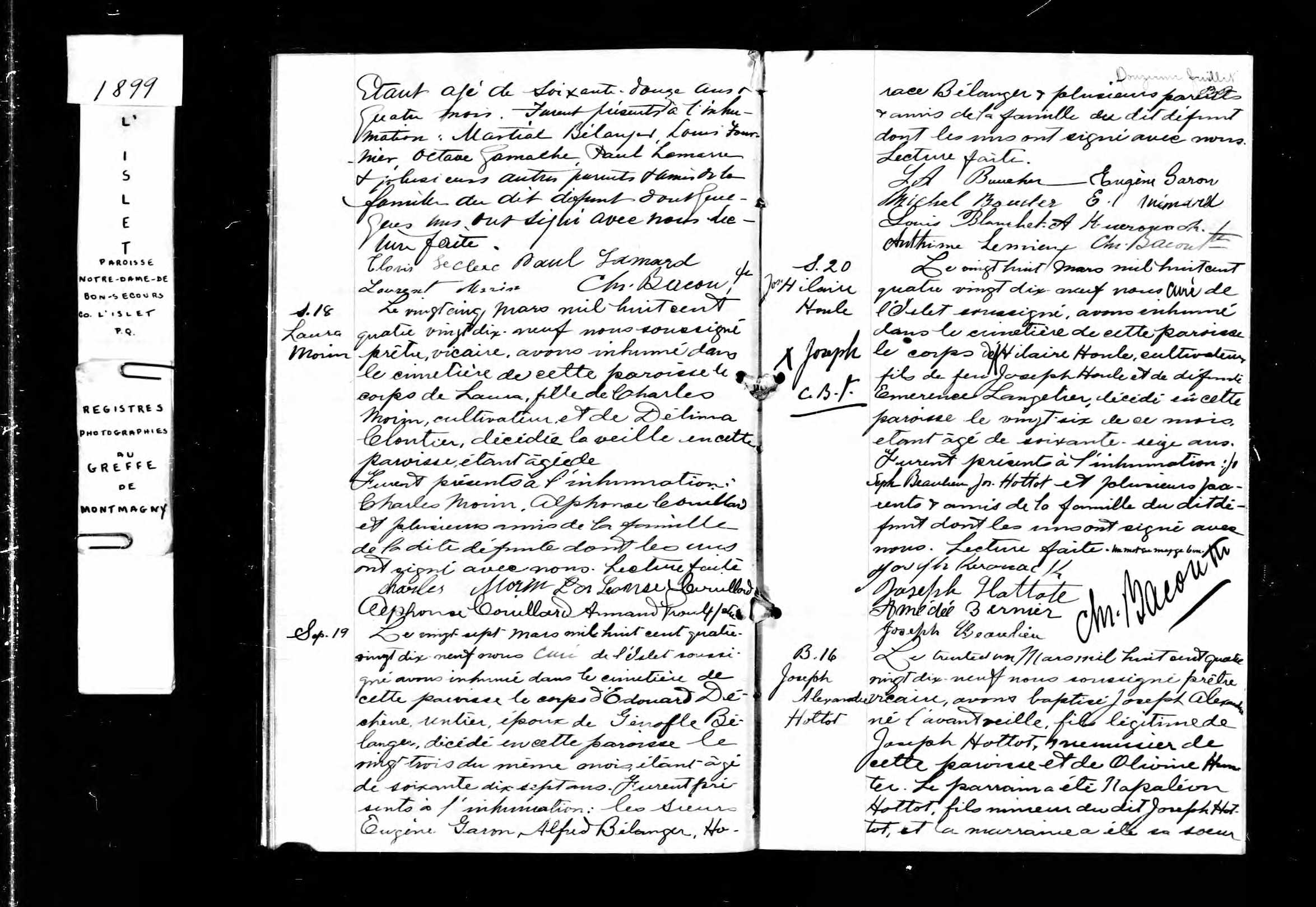  Acte de sépulture