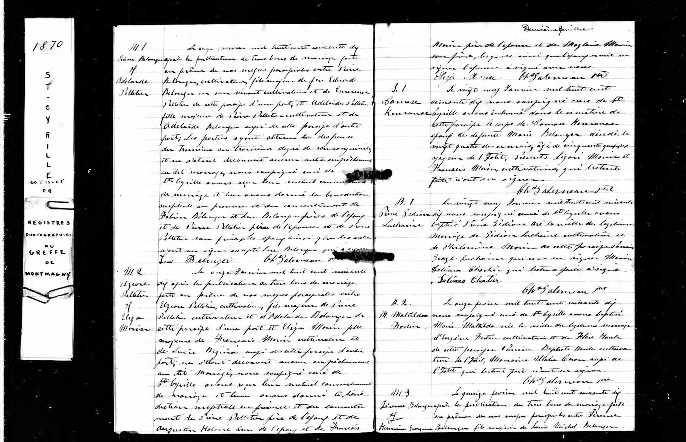 Acte de sépulture