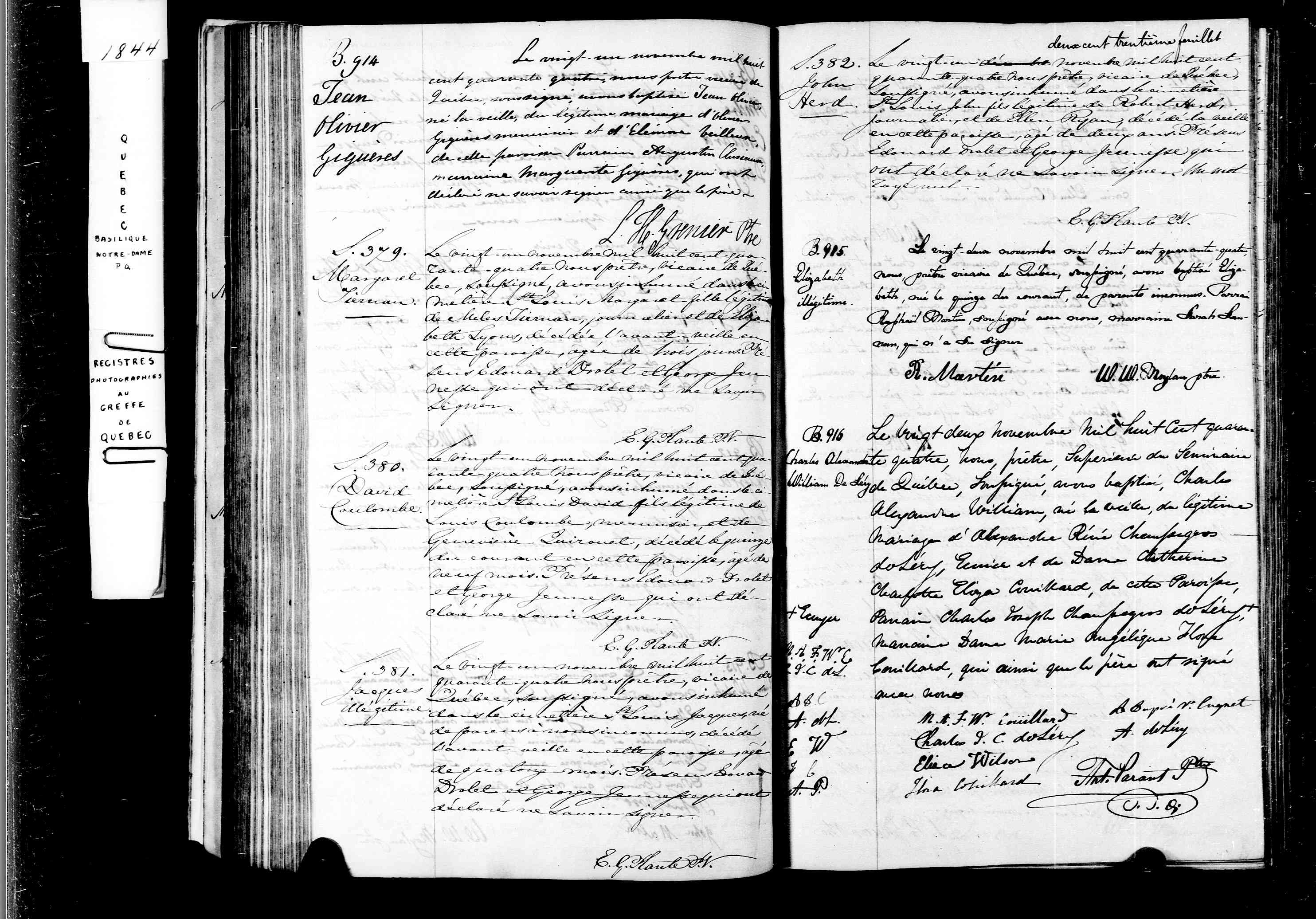 Acte de sépulture