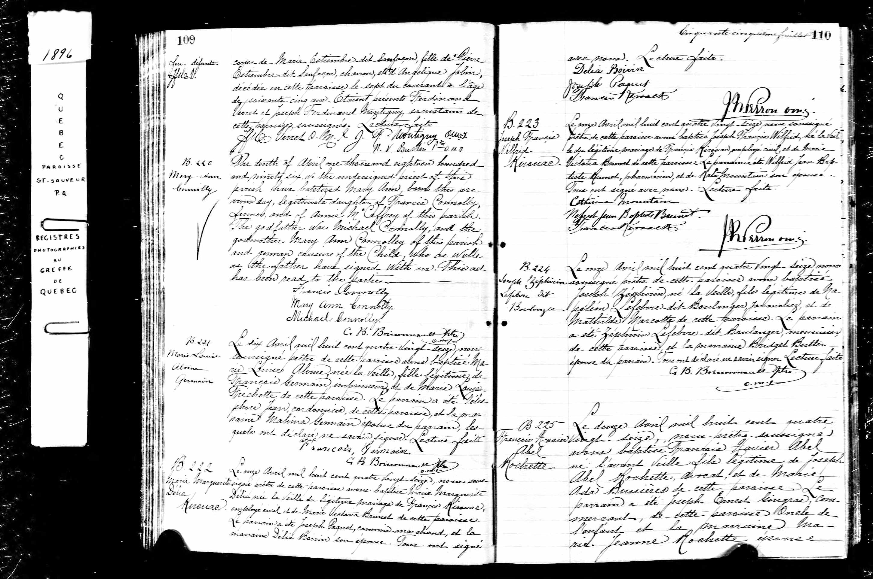 Acte de baptême