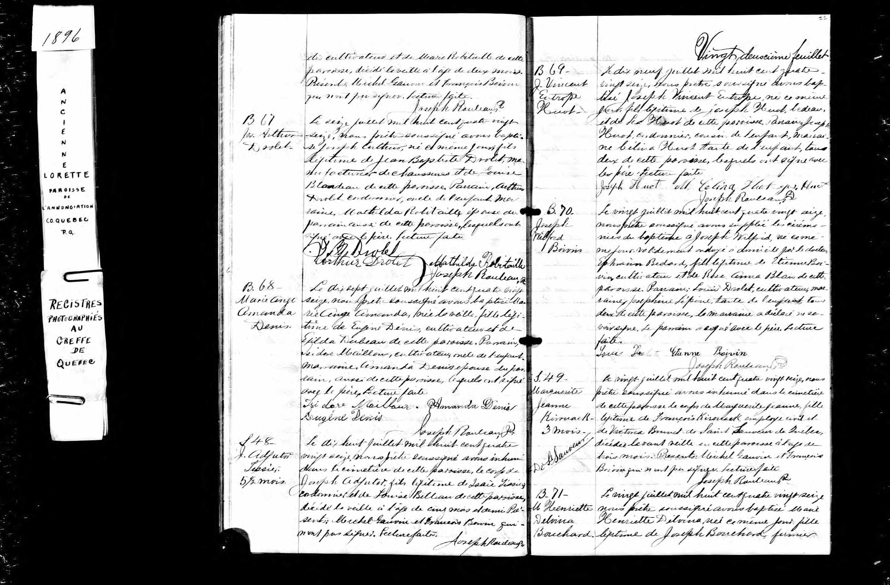 Acte de sépulture
