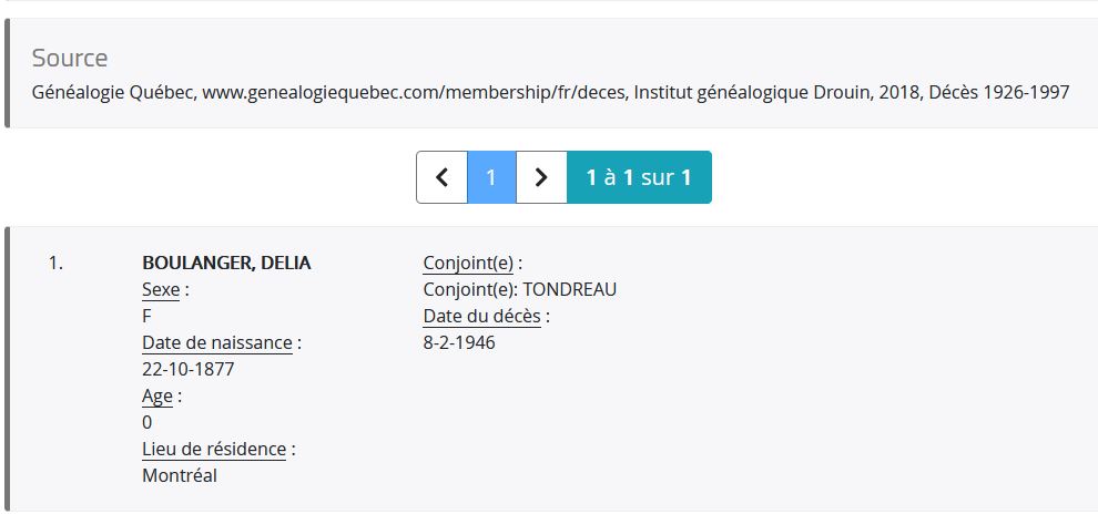 Mention du décès Mention du décès