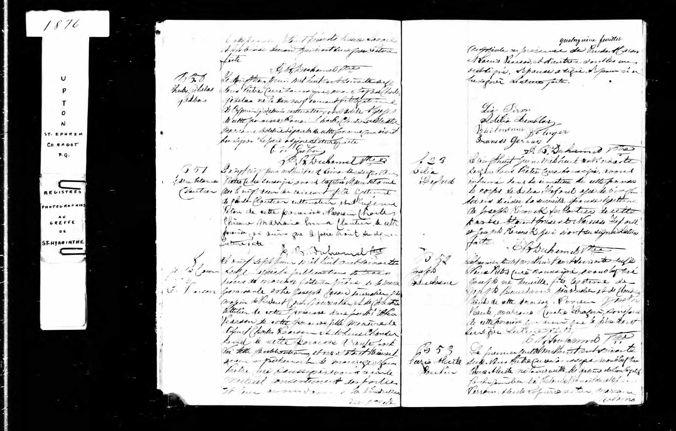 Acte de sépulture