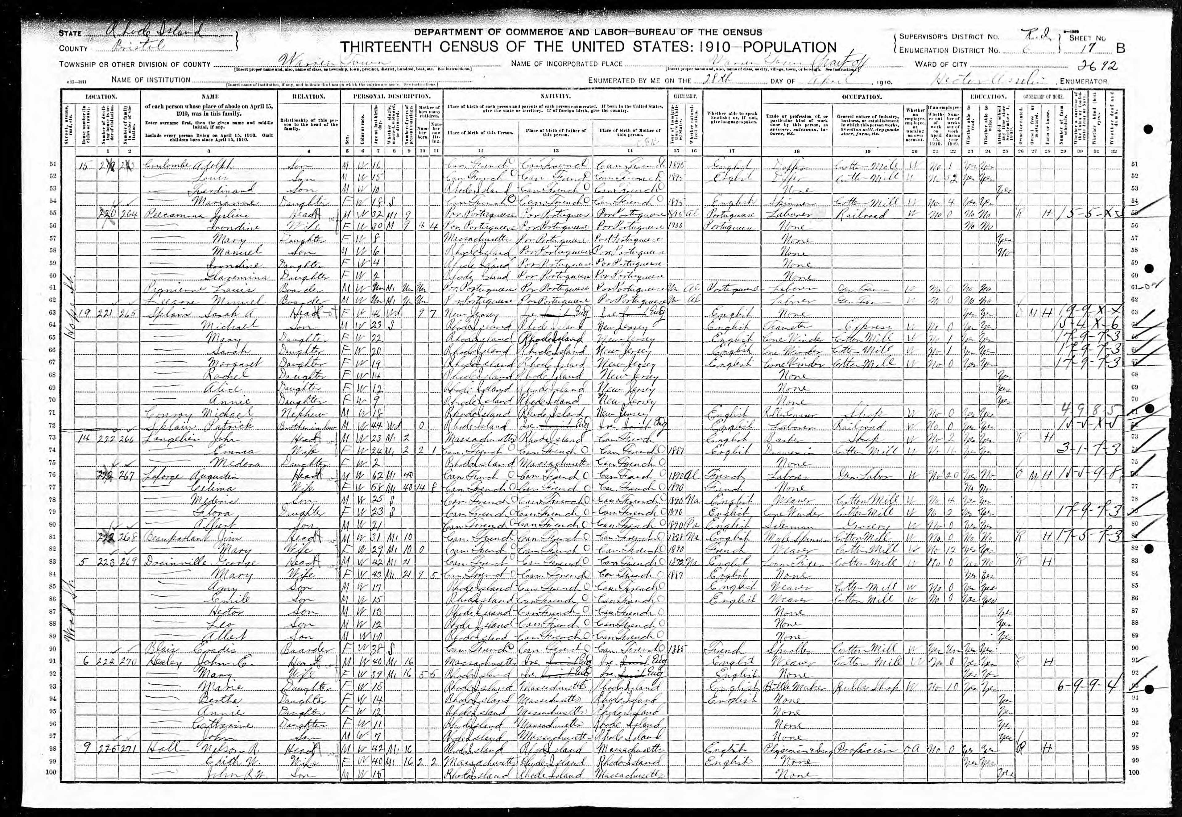 Recensement fédéral américain 1910