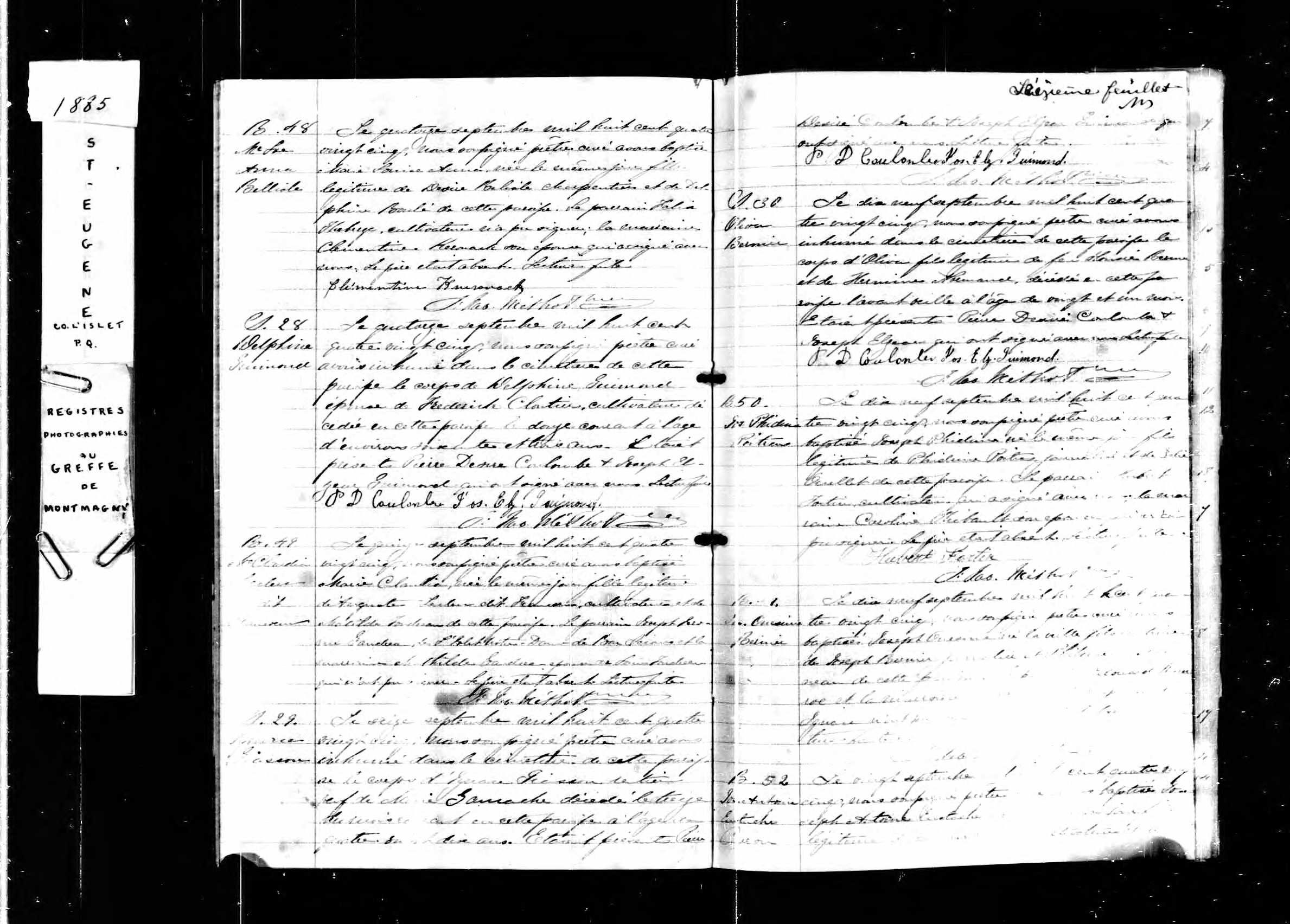 Acte de sépulture