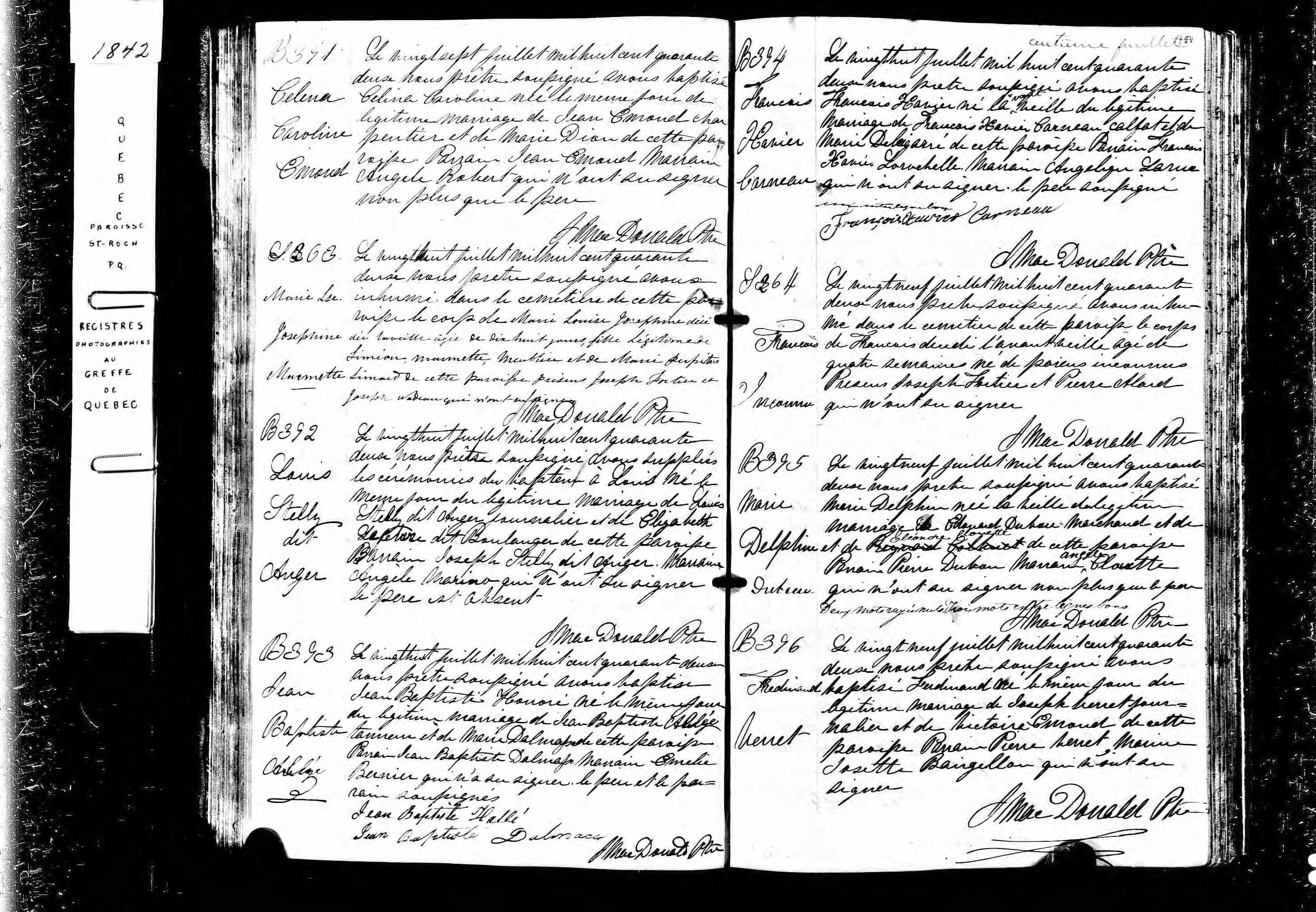 Acte de baptême Acte de baptême