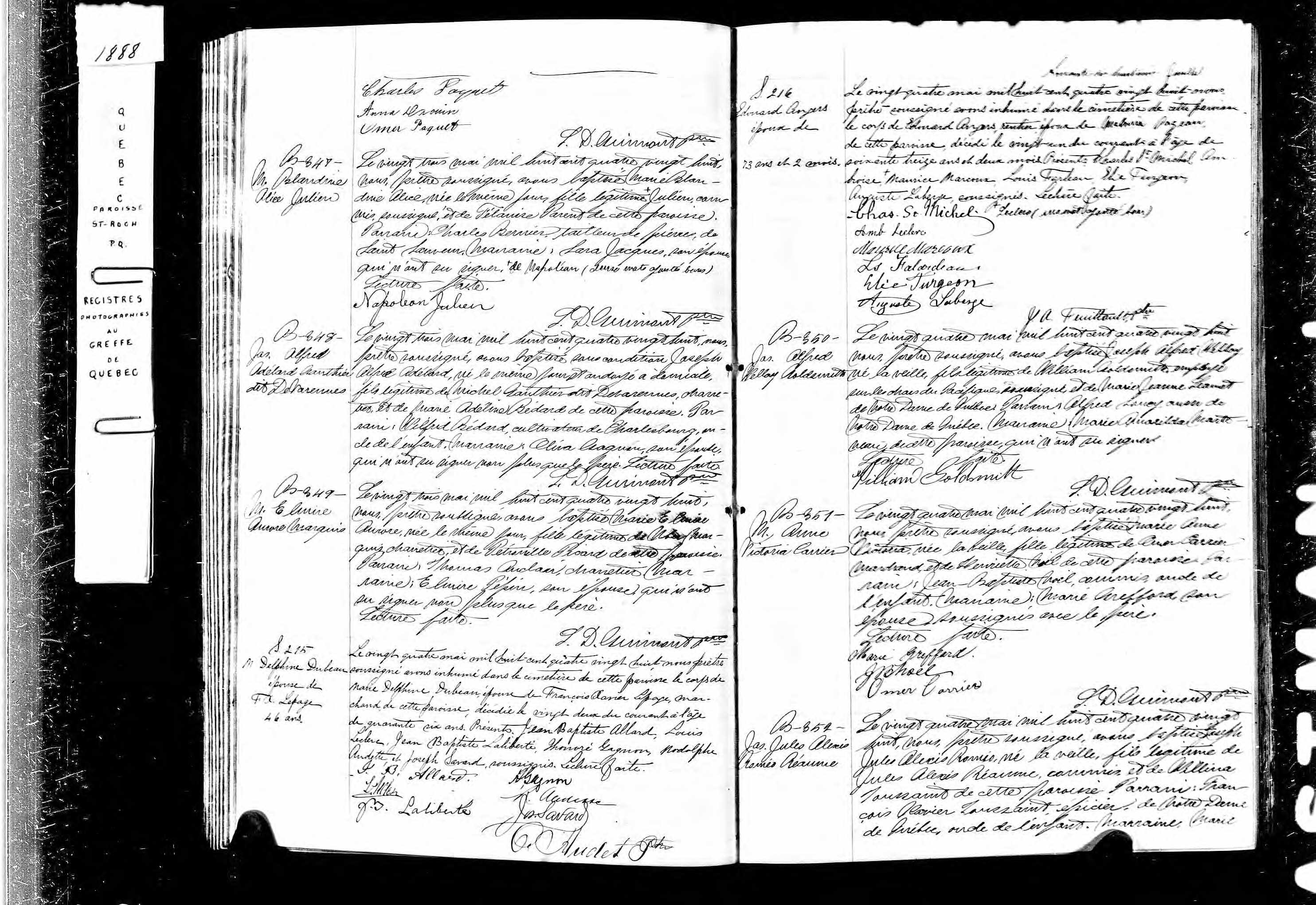 Acte de sépulture Acte de sépulture
