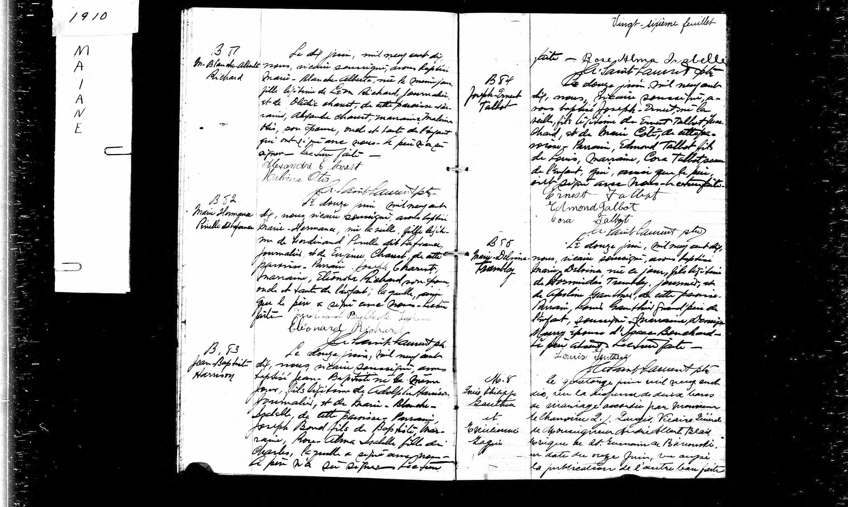Acte de baptême Acte de baptême