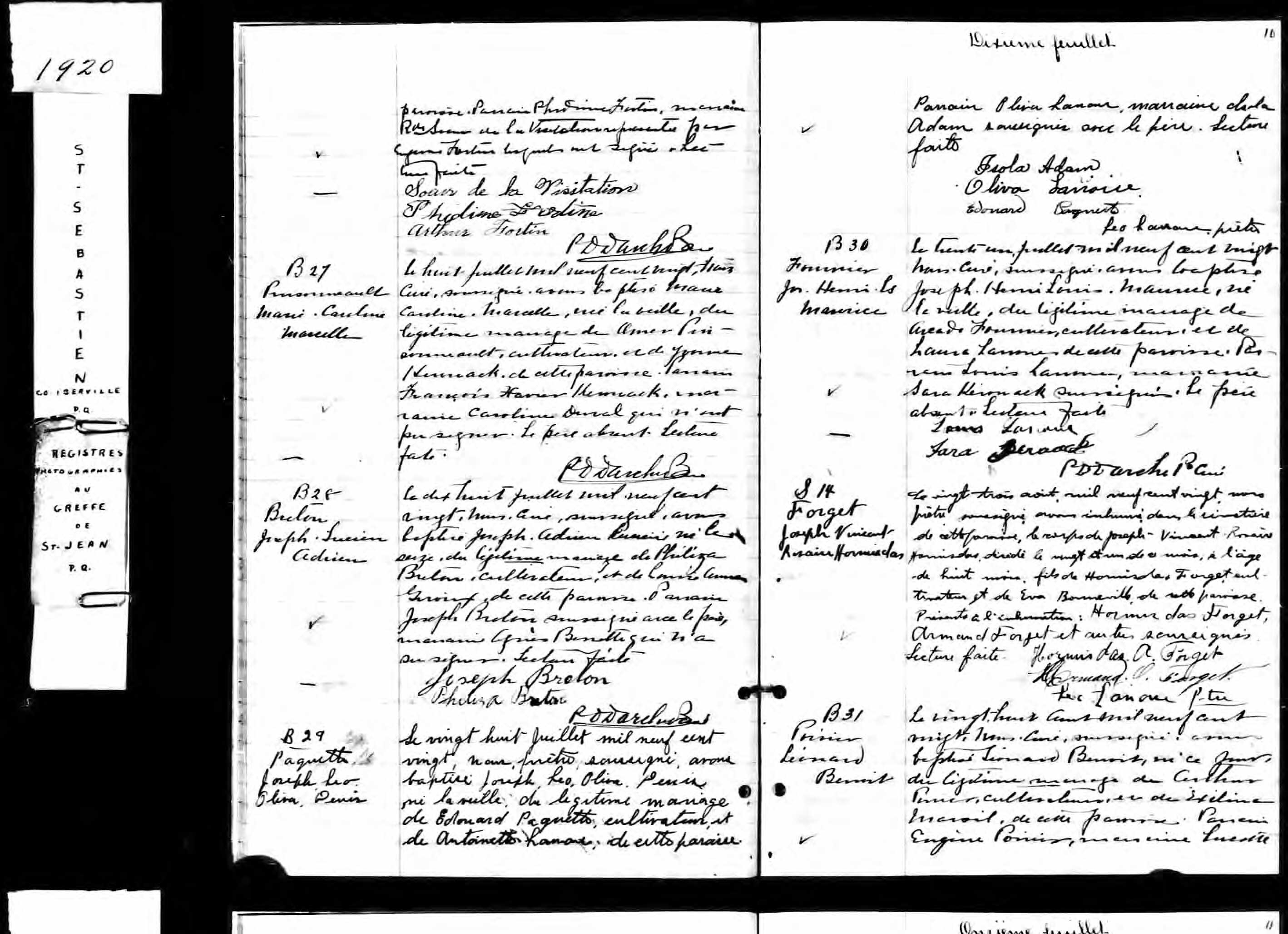 Acte de baptême