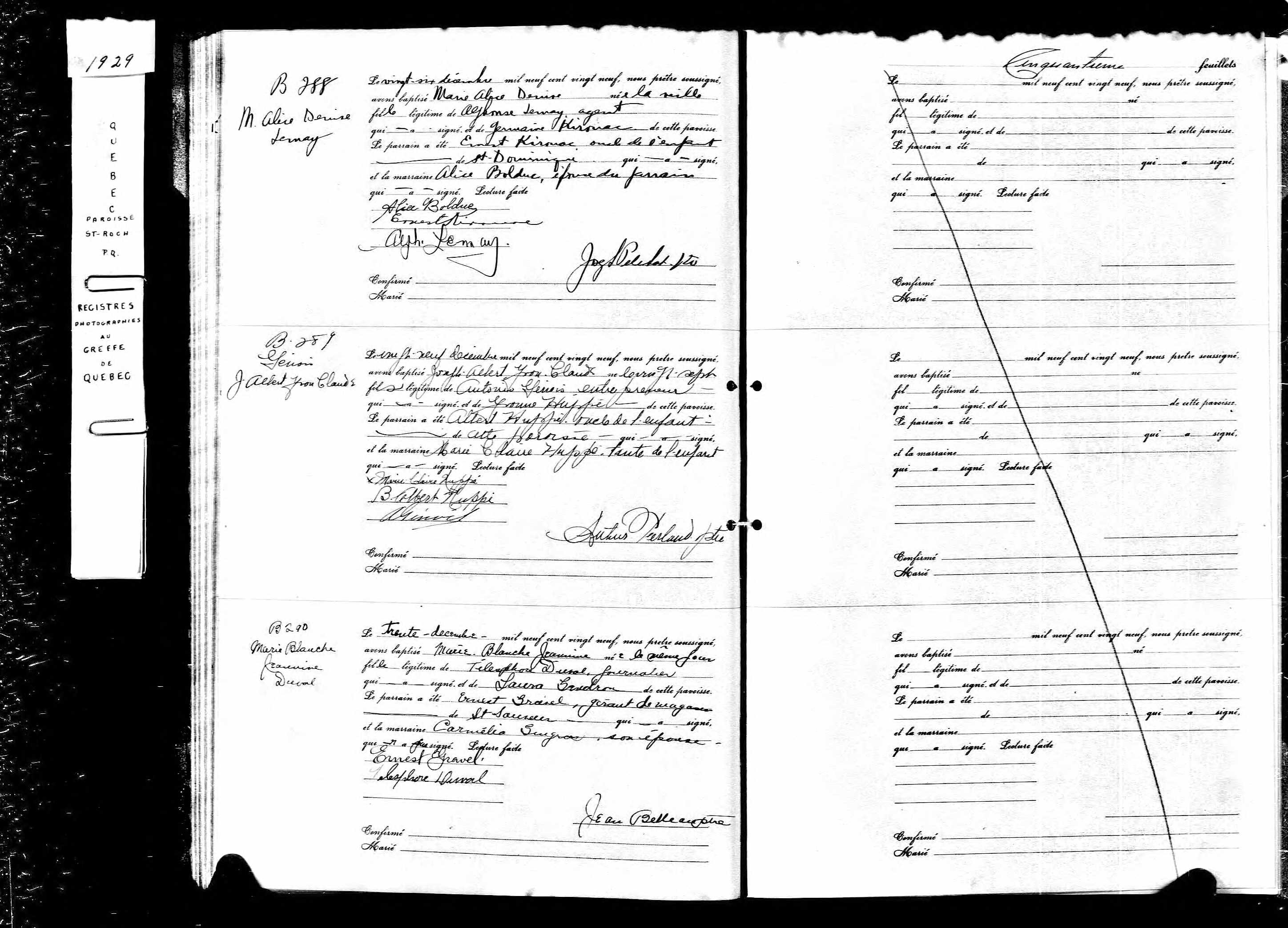 Acte de baptême