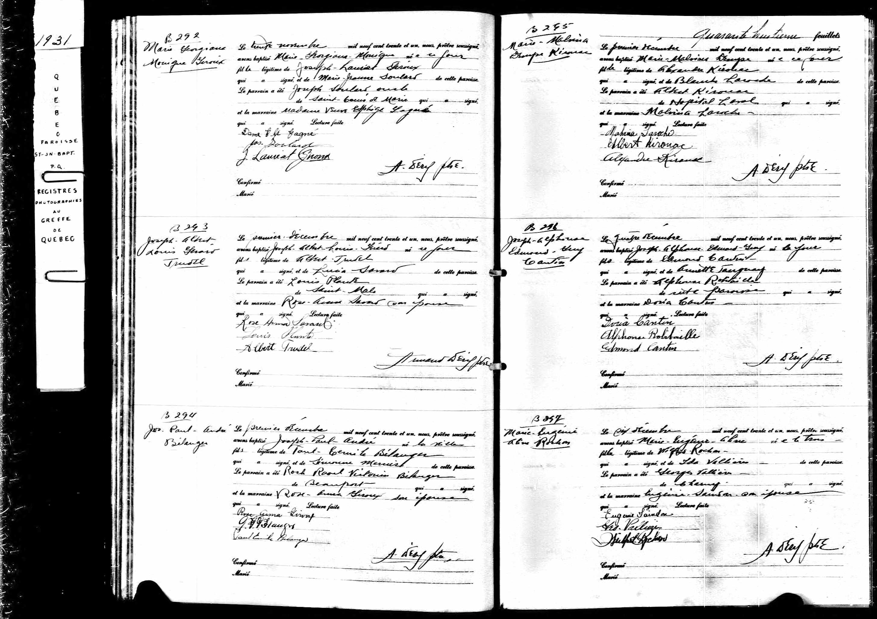 Acte de baptême