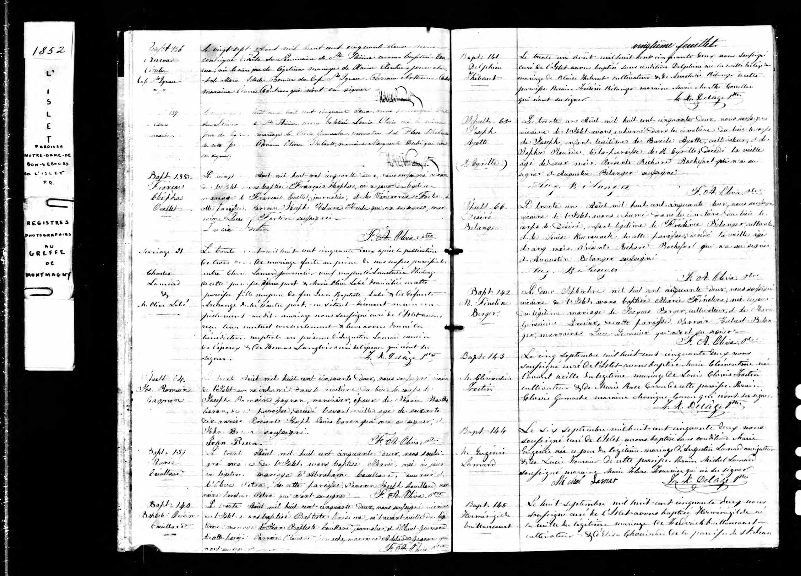 Acte de sépulture